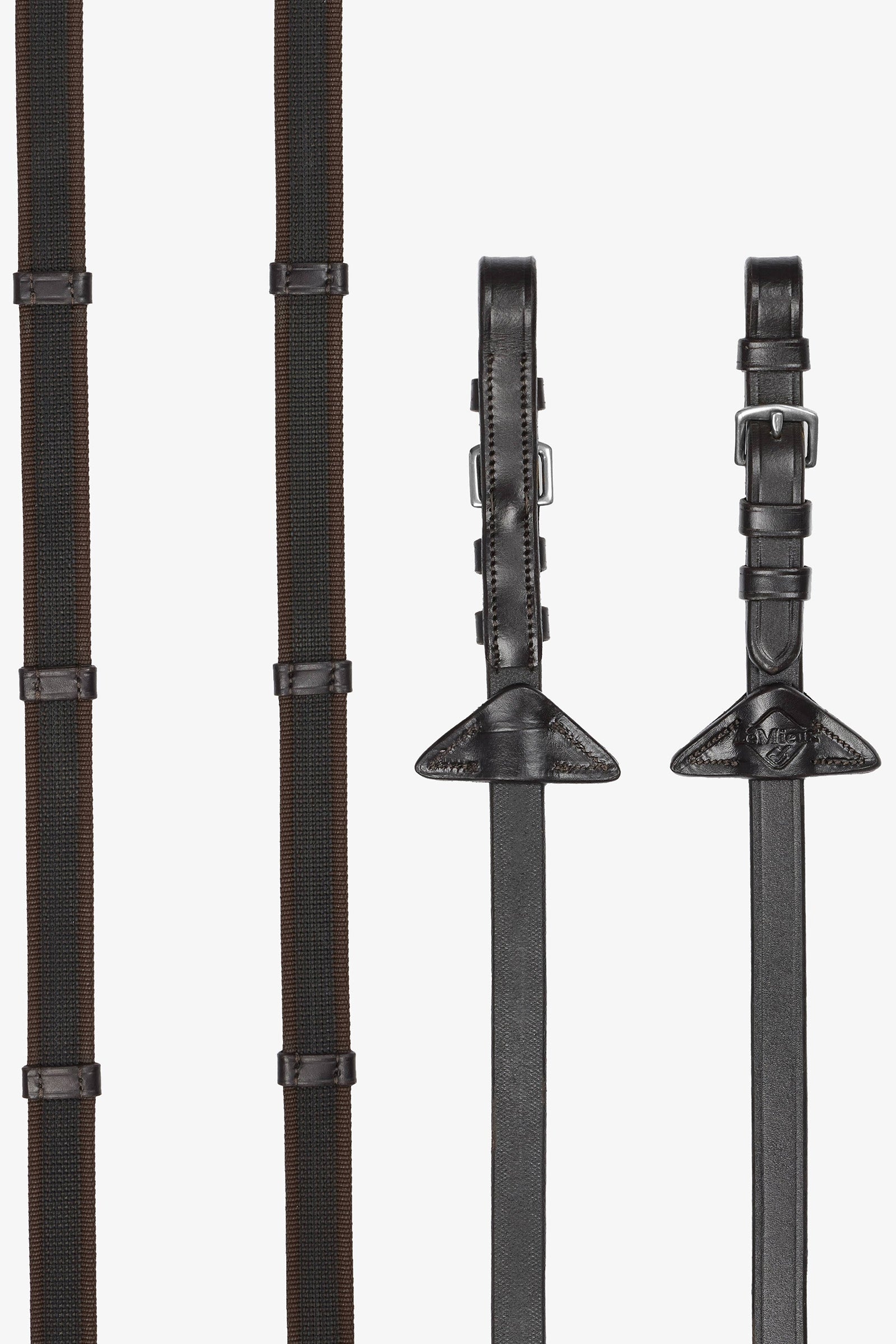 LeMieux Kontinentální otěže s gumovou rukojetí Bridles & Reins