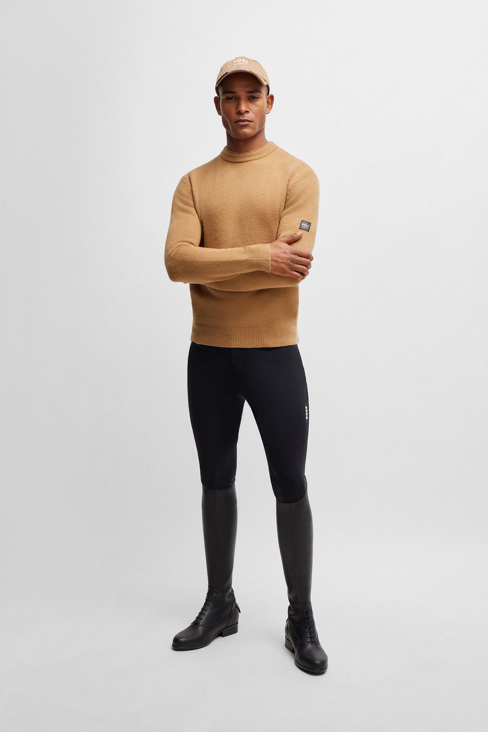 Boss Rayn Luxury Knitwear Jumper Mens Riding Clothing