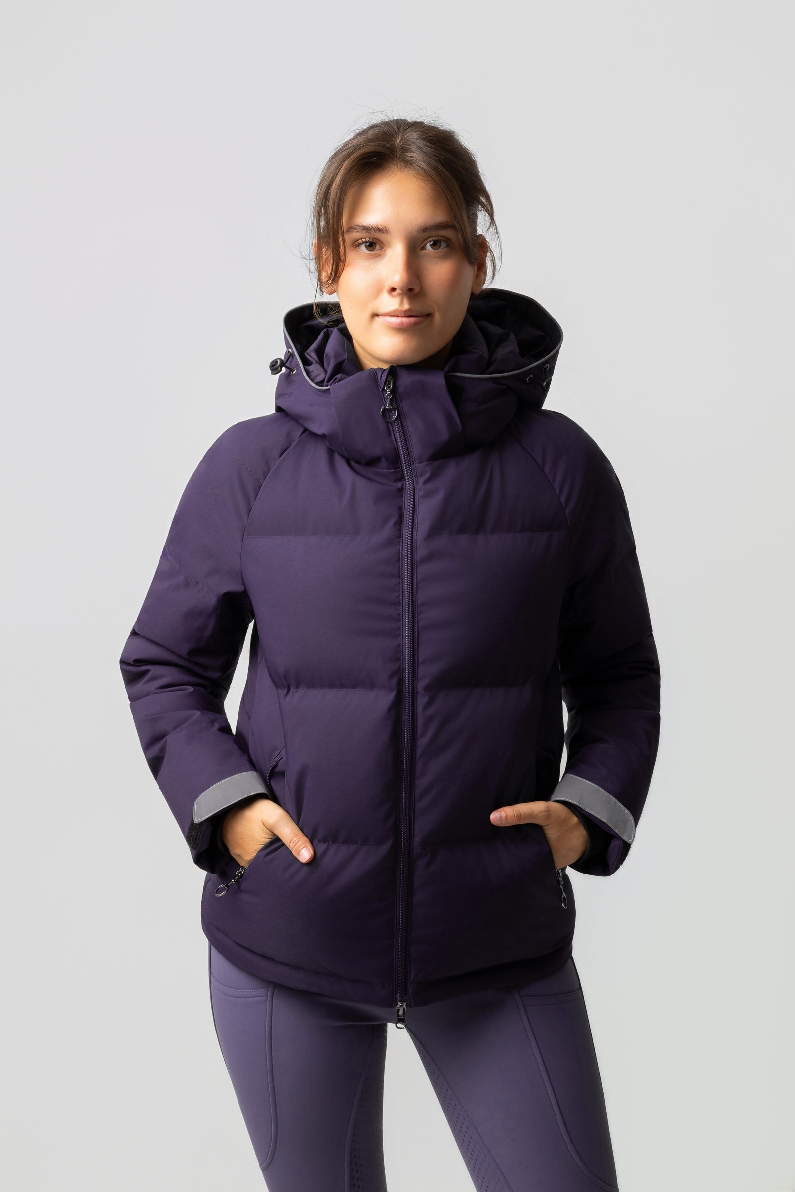 Horze Dina nadýchaná prošívaná bunda Women’s Riding Clothing