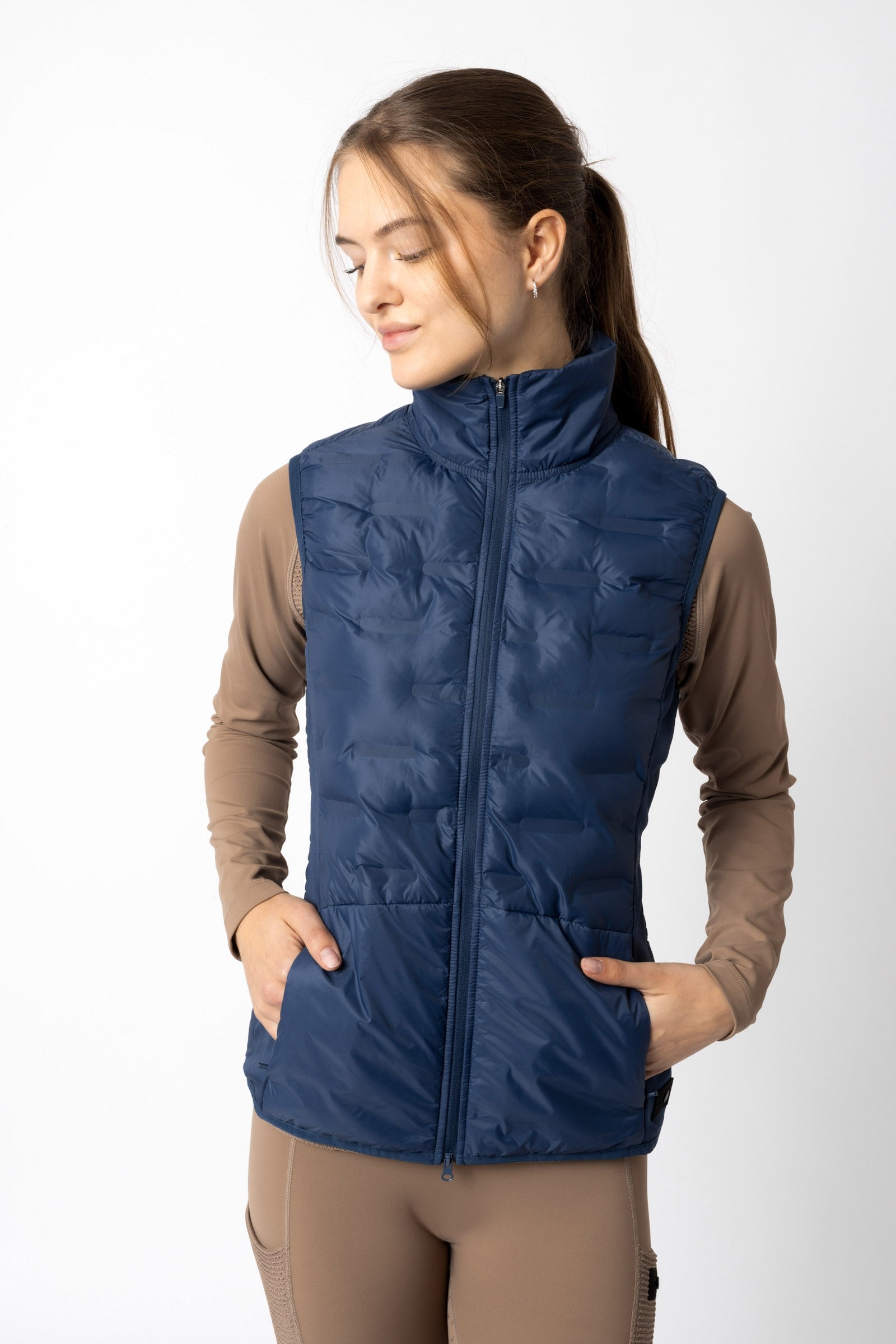 Horze Dámská lehká polstrovaná funkční jezdecká vesta Adela Women’s Riding Clothing