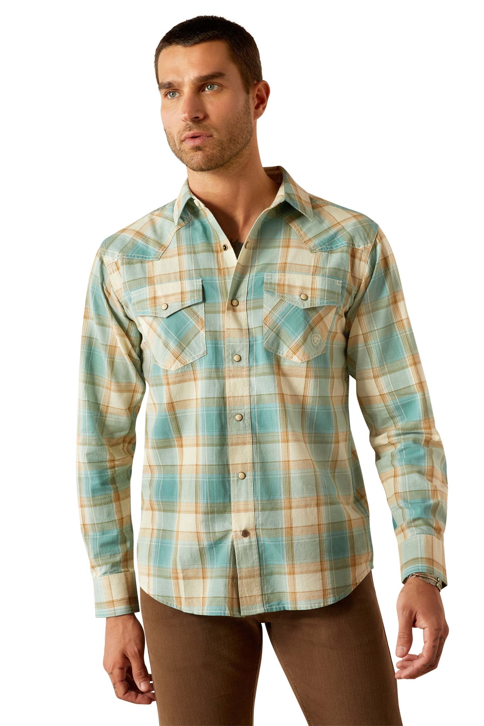 Ariat Hardin Retro pánská košile s dlouhým rukávem Mens Riding Clothing