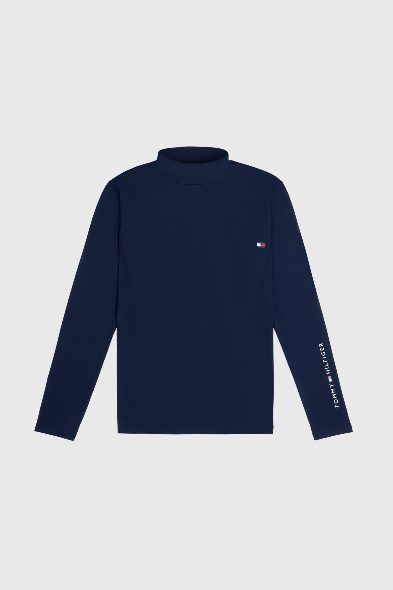 Tommy Hilfiger Equestrian Phoenix pánské tričko s dlouhým rukávem a stojáčkem Mens Riding Clothing