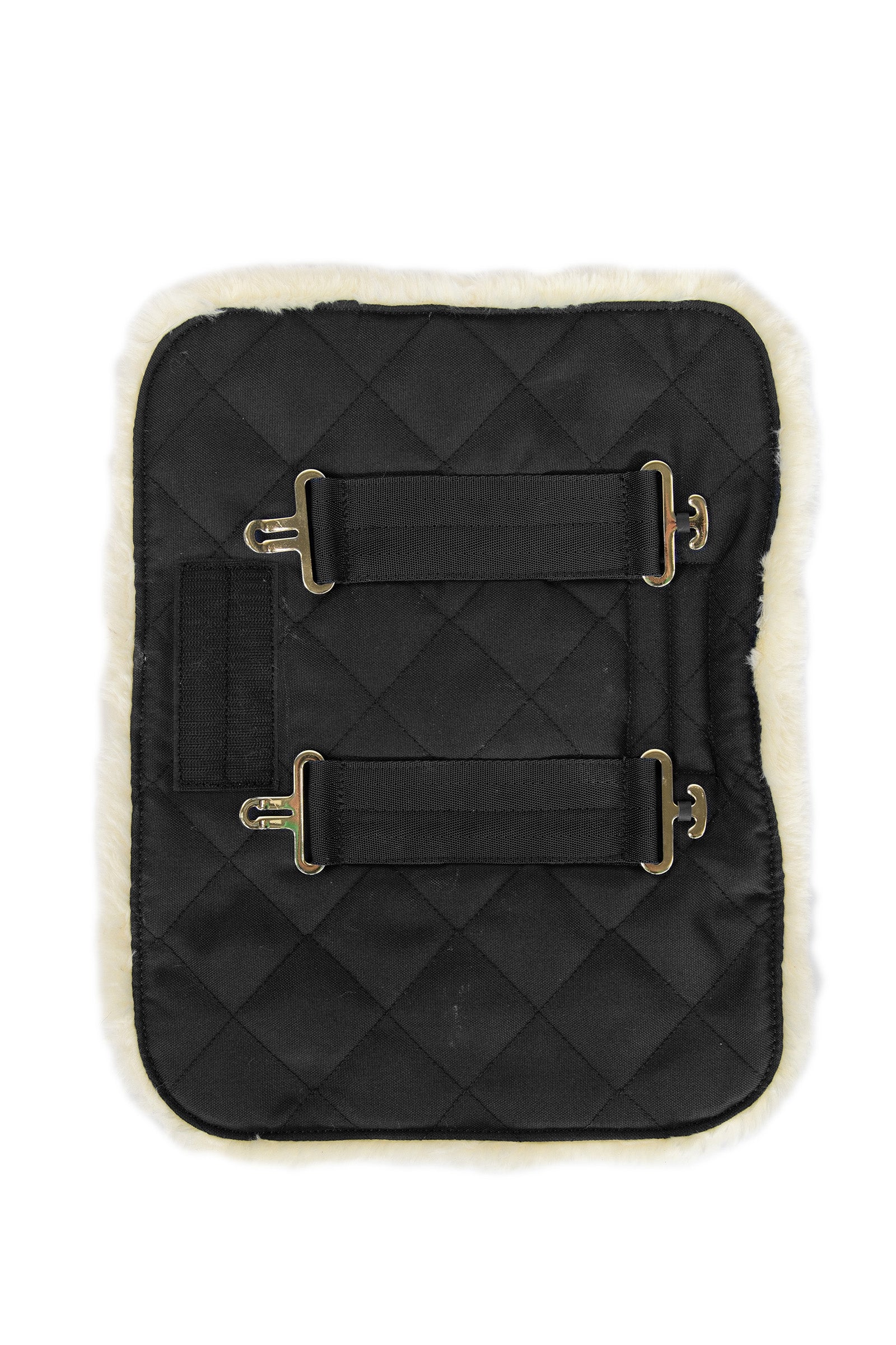 Kentucky Horsewear prošívaný hrudní expandér se 2 přezkami z ovčí kůže Horse Rugs