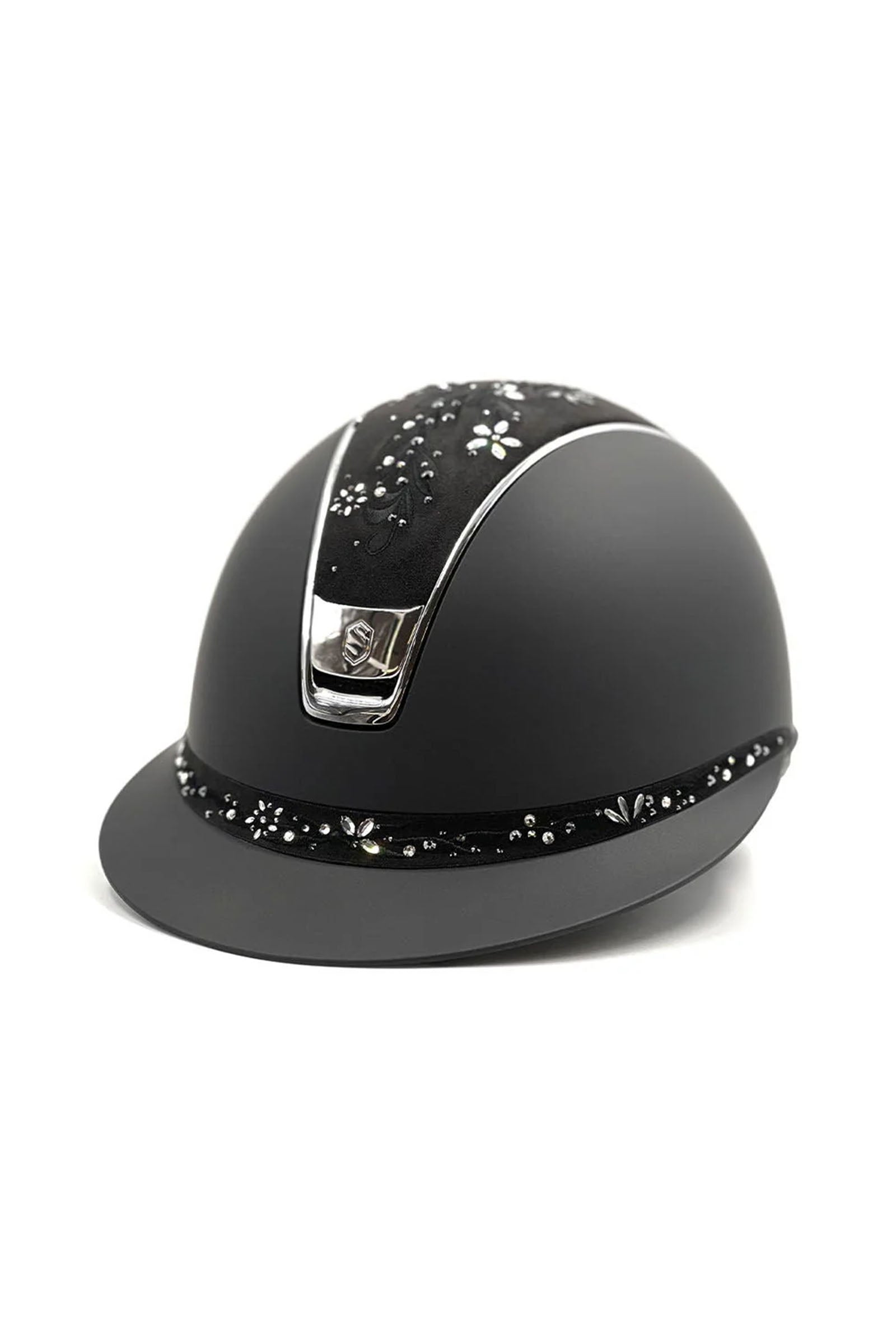 Samshield Miss Shield Shadowmatt s květinovým Swarovski zdobením, chrom 2.0 Safety Equipment