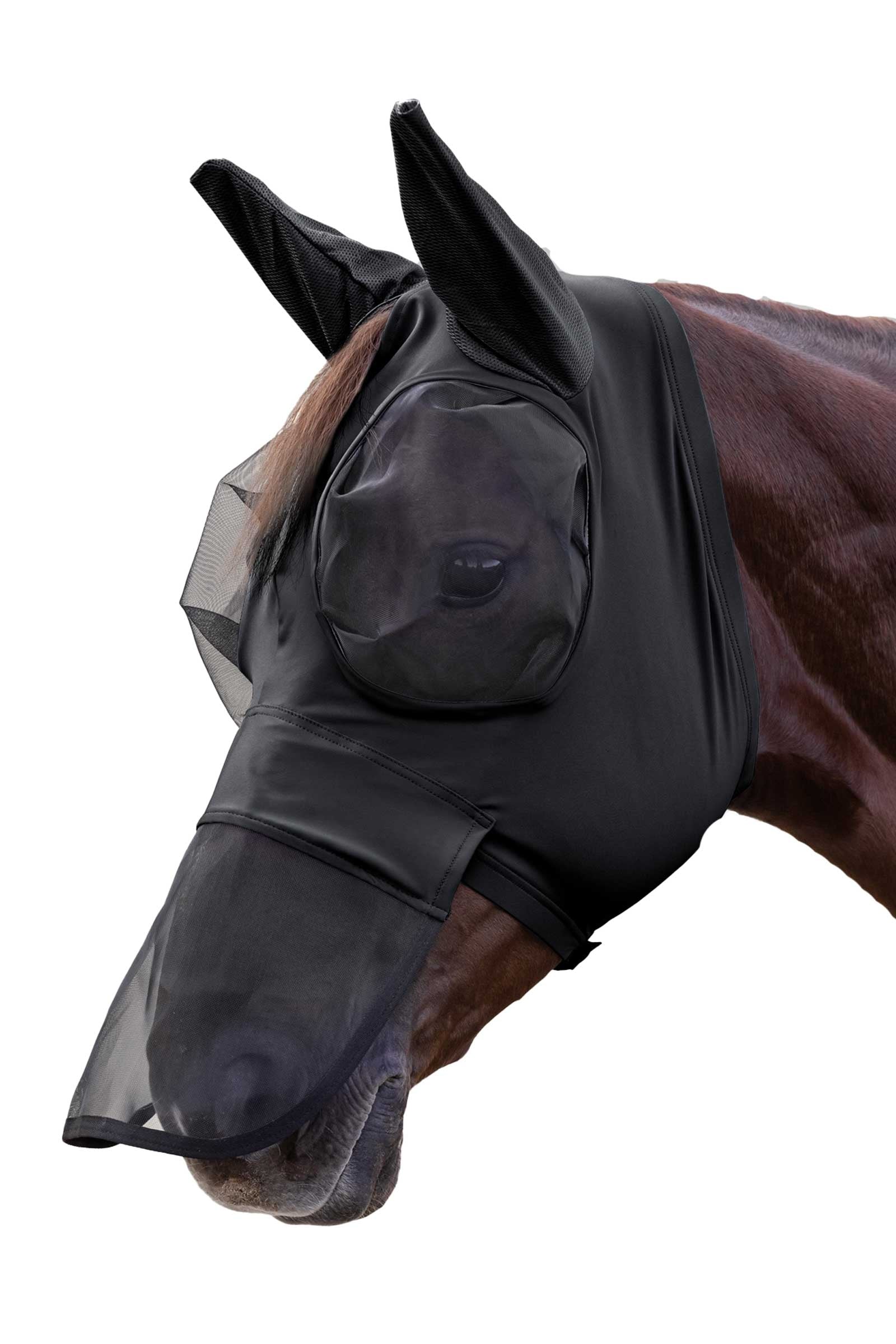 Waldhausen Puck maska proti hmyzu s ochranou nozder Antifly Protection for Horses
