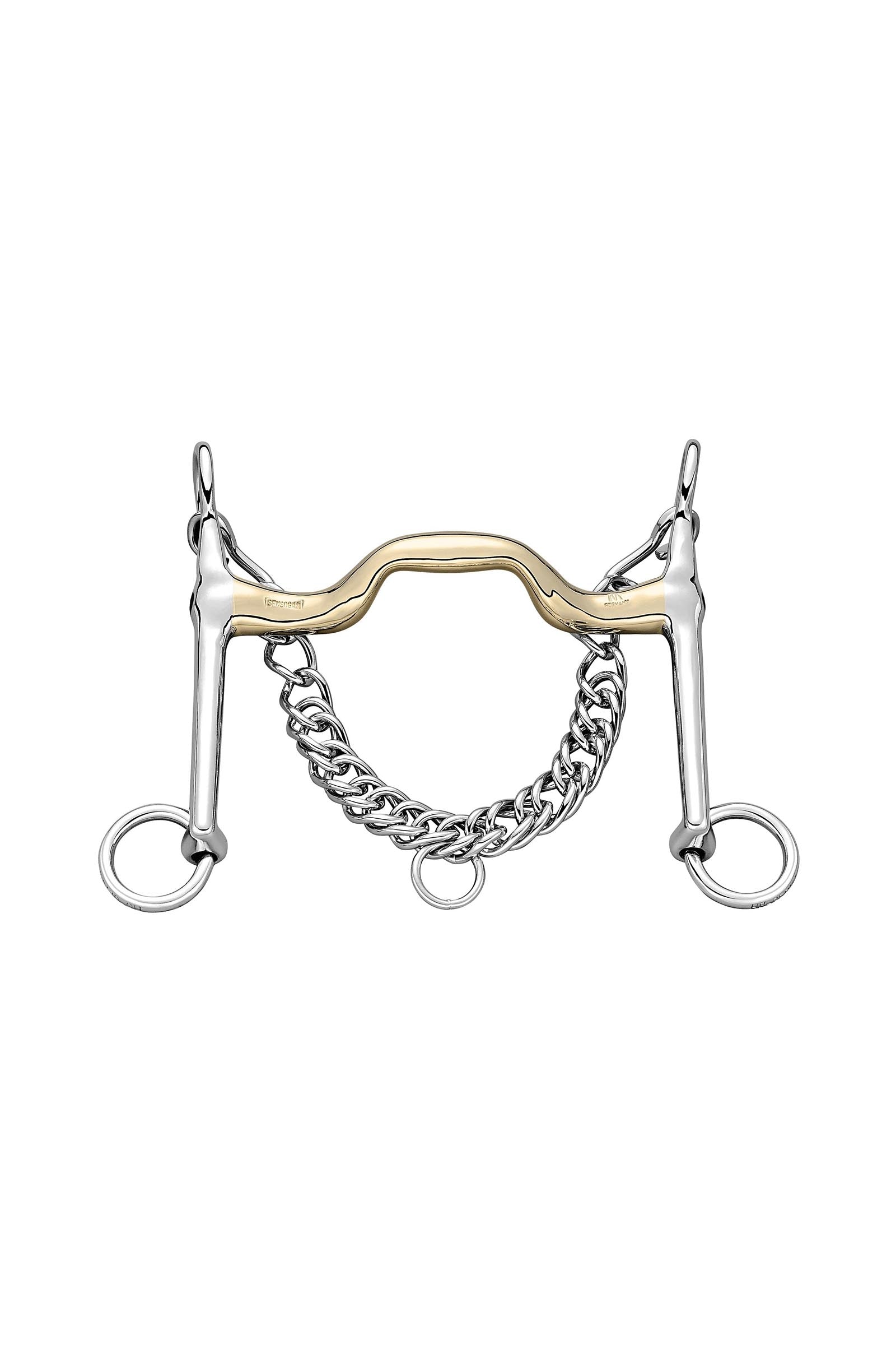 Sprenger KK drezurní kandare, rovné s vyklenutím, 18 mm, Sensogan Horse Bits