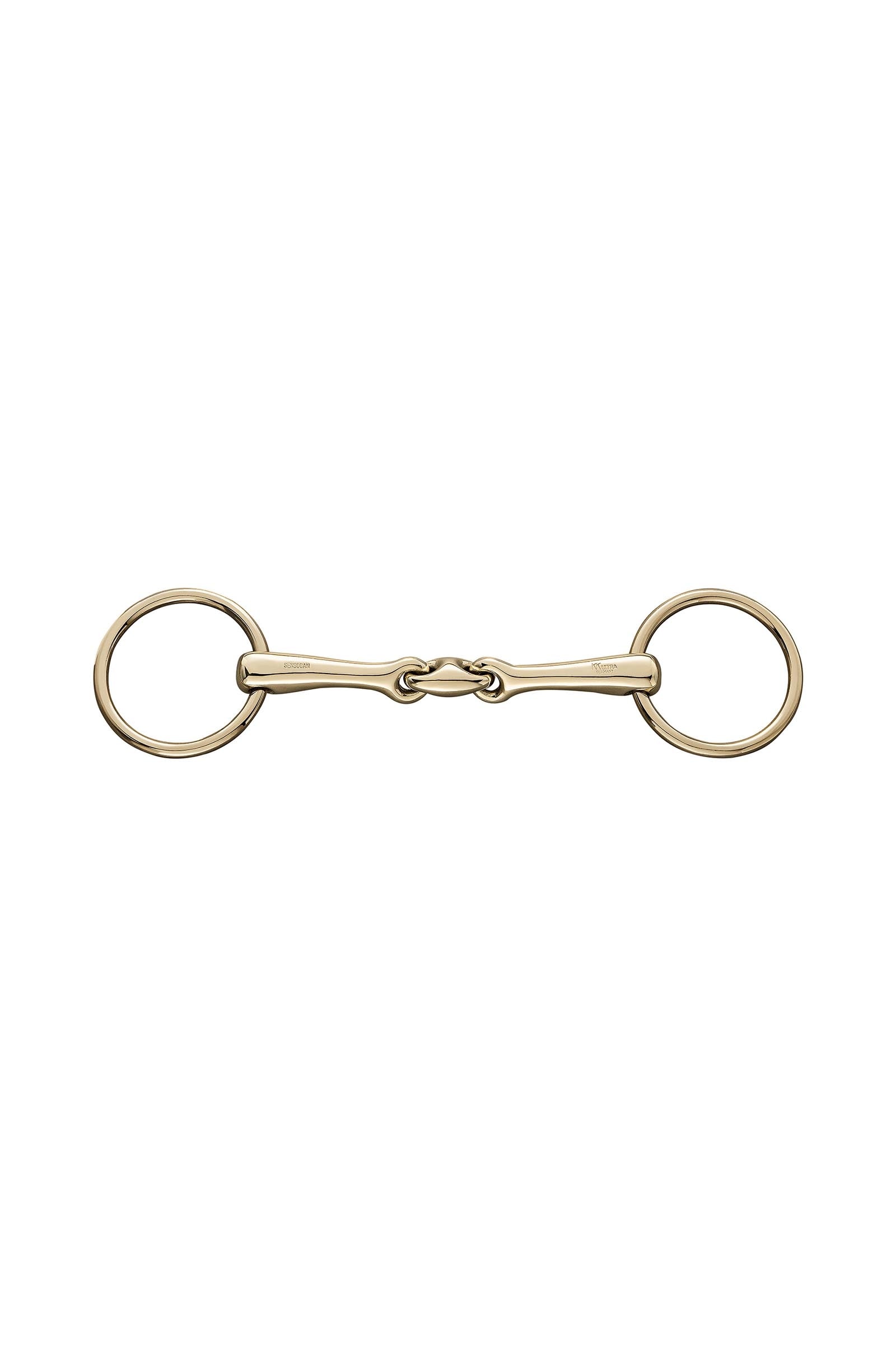 Sprenger KK Ultra podložní udidlo, dvojité lomení, 14 mm, Sensogan, Aurigan kroužky Horse Bits