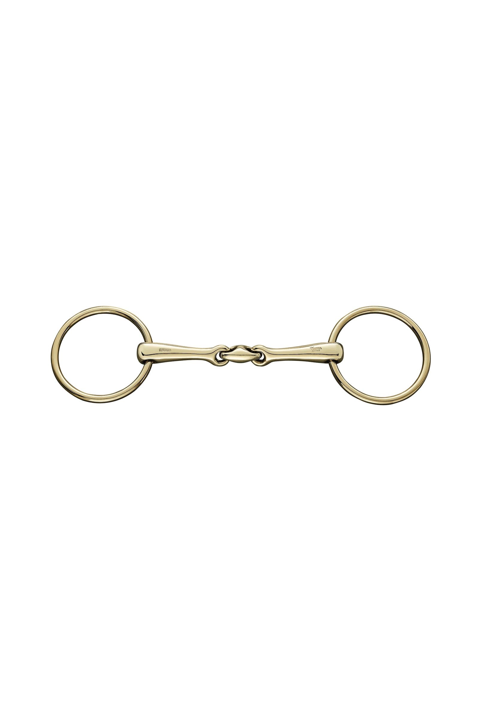 Sprenger KK Ultra kroužkové stihlo, dvojité lomení, 16 mm, Sensogan, Aurigan kroužky Horse Bits