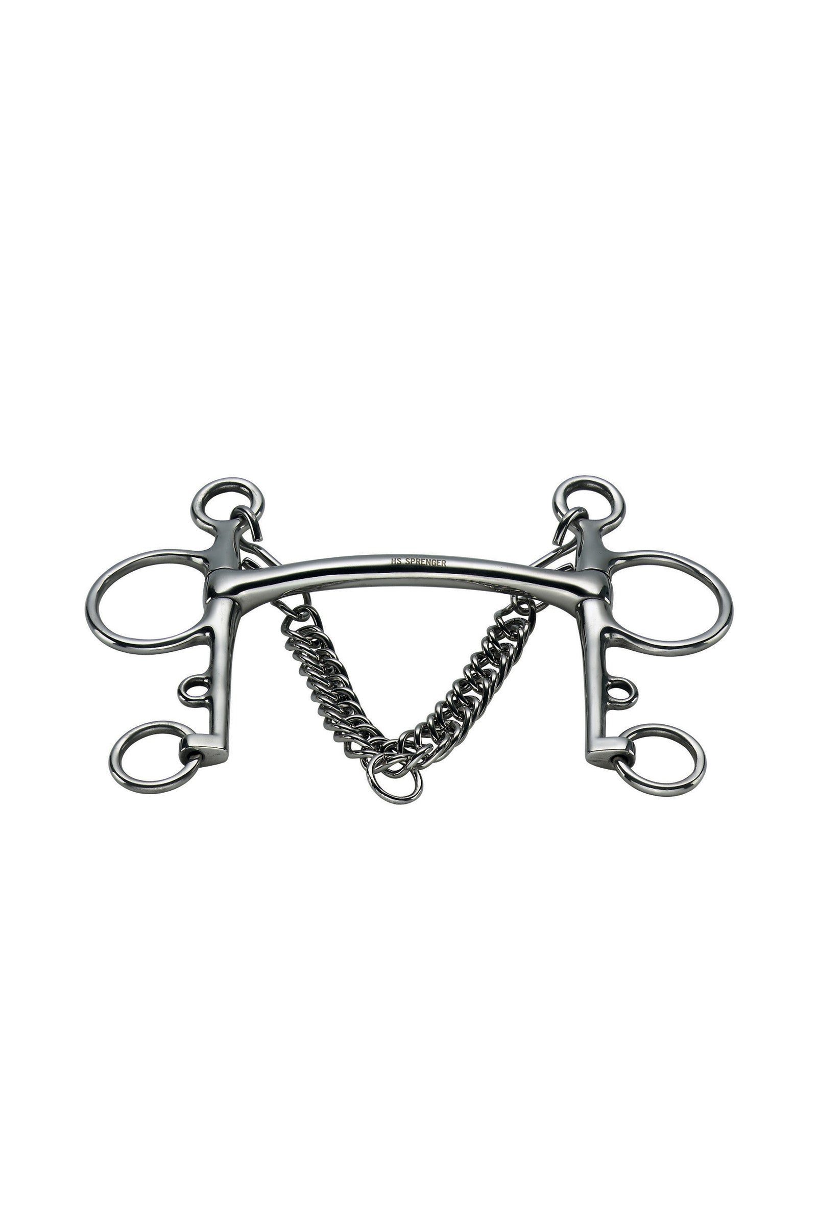 Sprenger pelham, zakřivená tyč, 14 mm, nerezová ocel Horse Bits