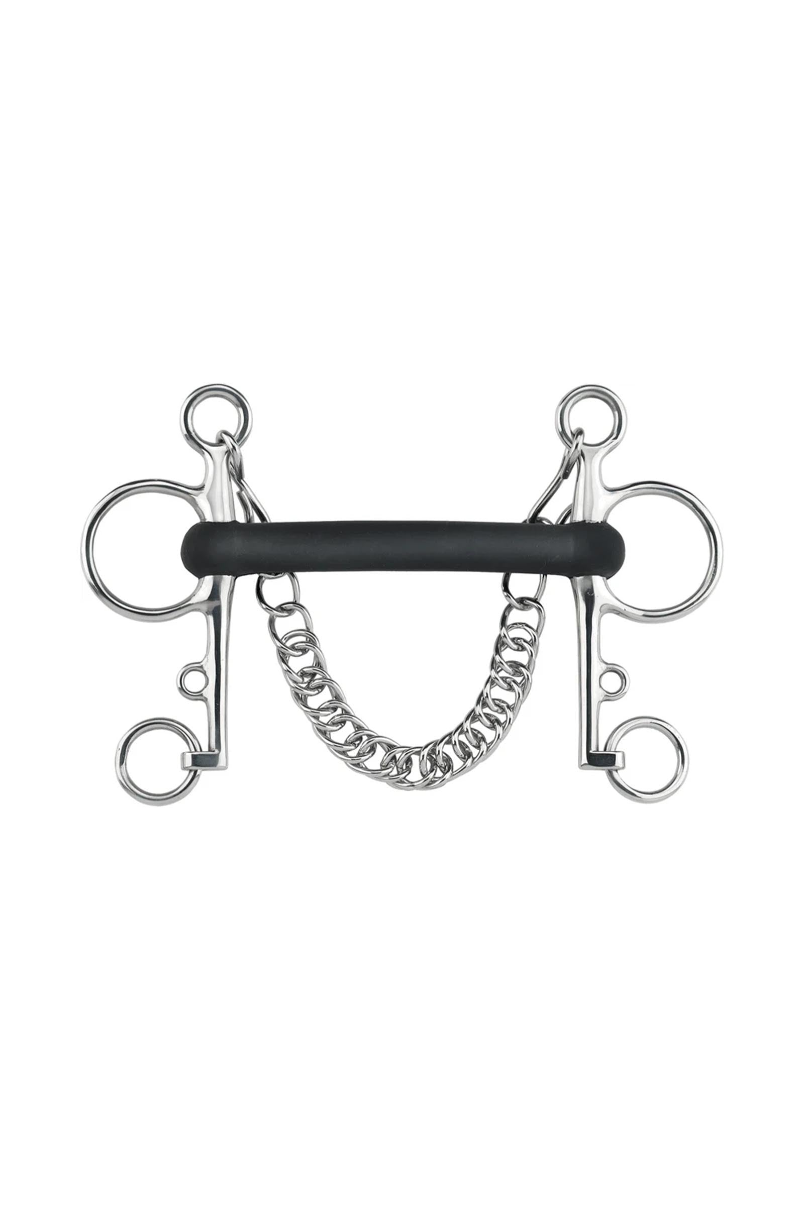 Sprenger gumový pelham flexibilní, stihlo 18 mm, nerezová ocel Horse Bits
