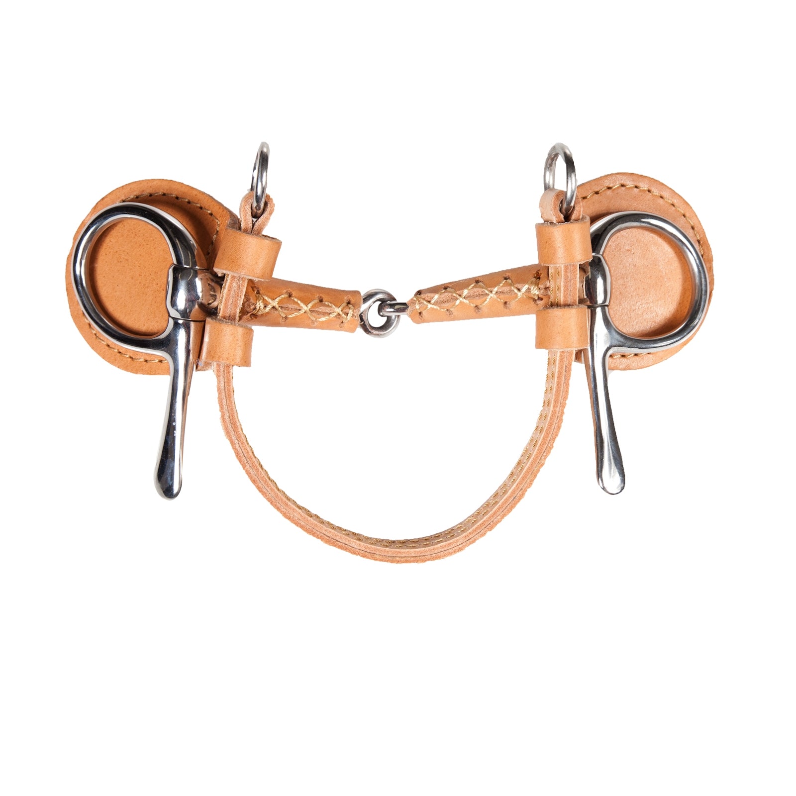 Finntack Frisco June Snaffle Leather Covered Driving Bit Racing Tack