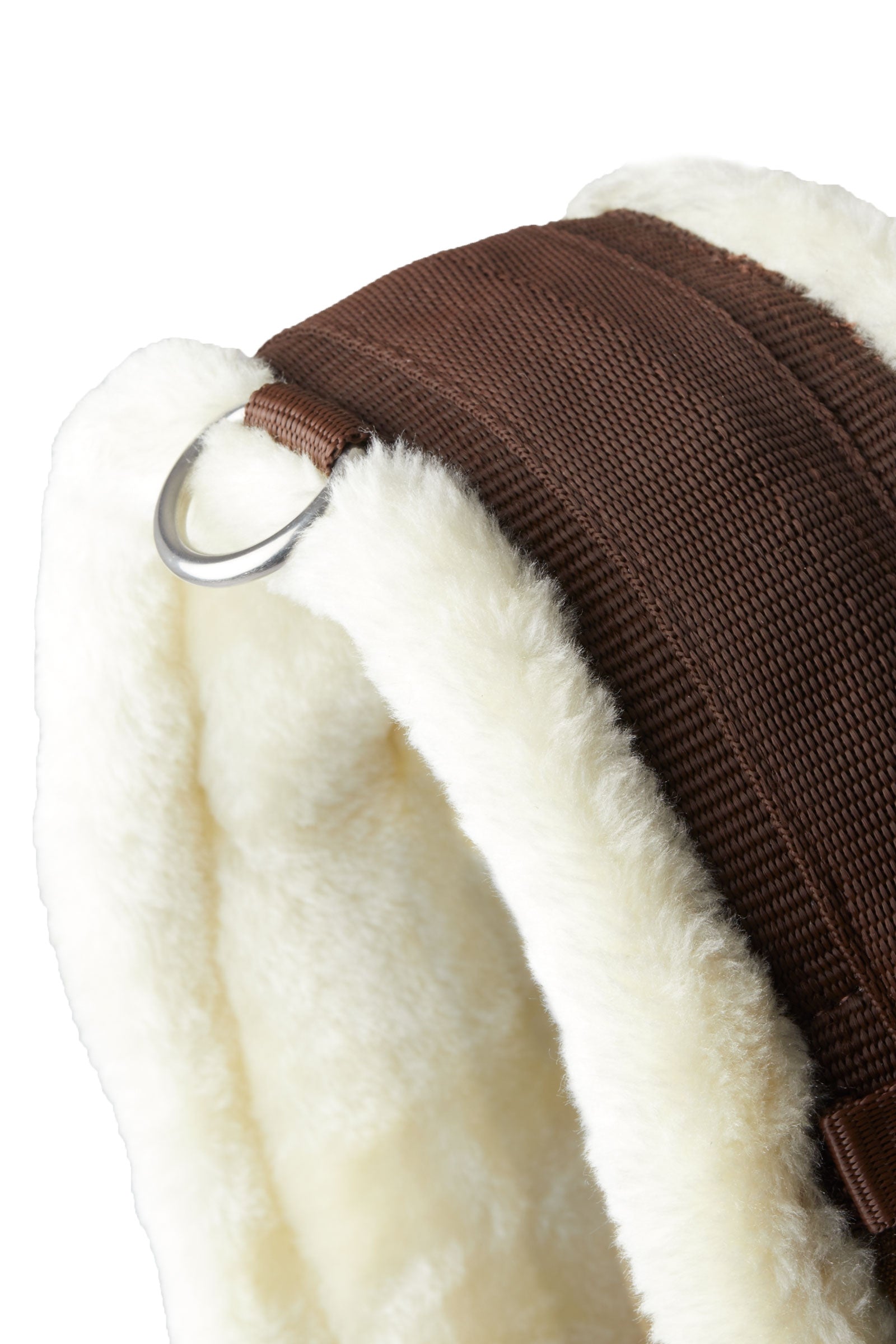 Horze Tartu Neoprene Dressage Girth with Fixed Faux Fur Saddles, Girths & Stirrups