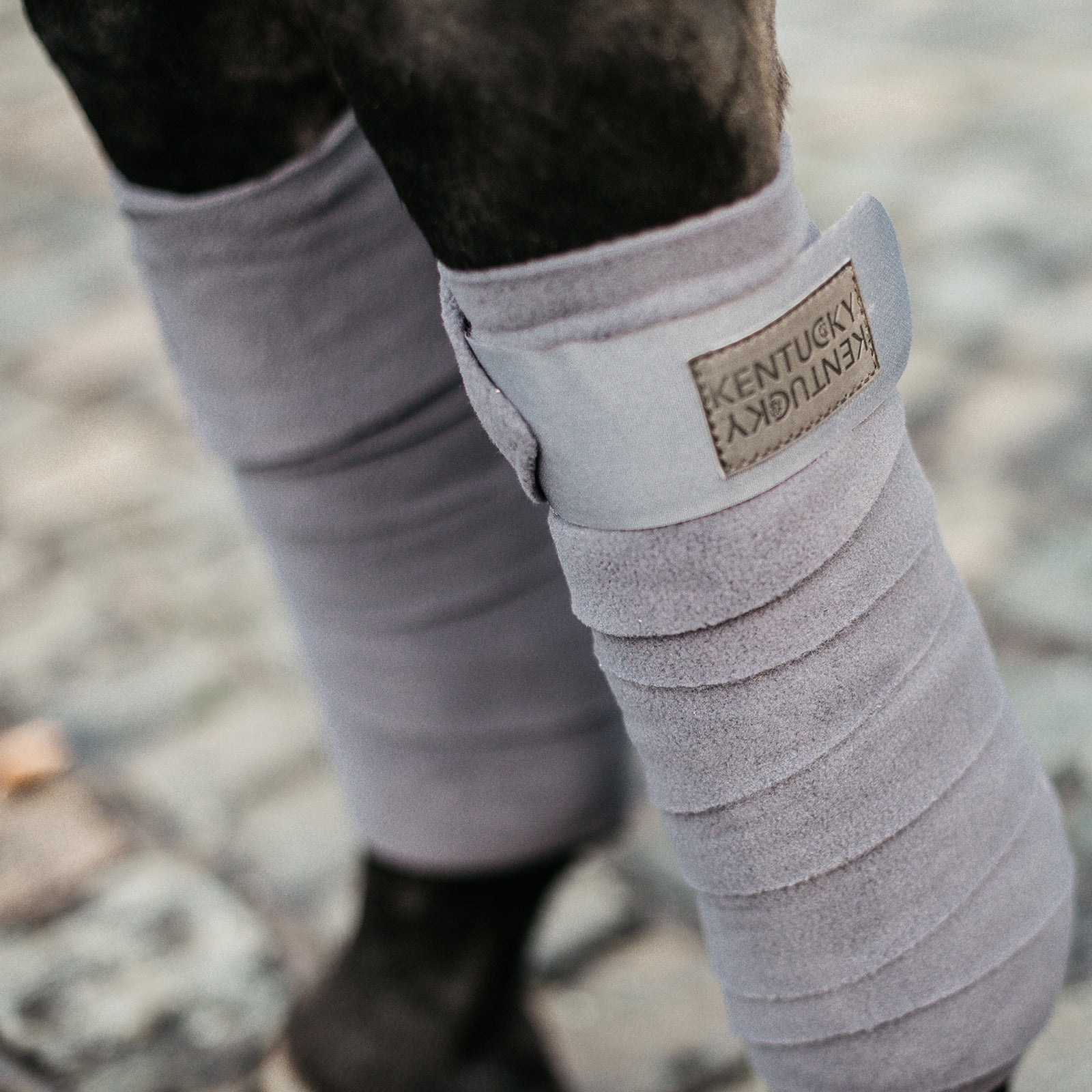 Kentucky Horsewear Polar Fleece Bandages (Set of 4) Leg Protection & Hoof Protection for Horses