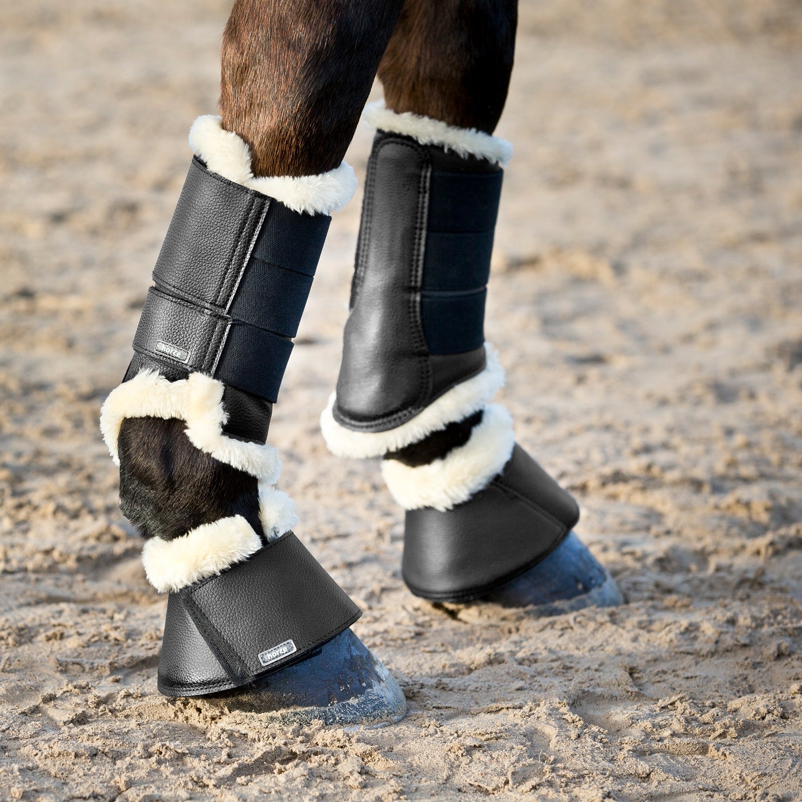 Horze Signature Bell Boots Leg Protection & Hoof Protection for Horses