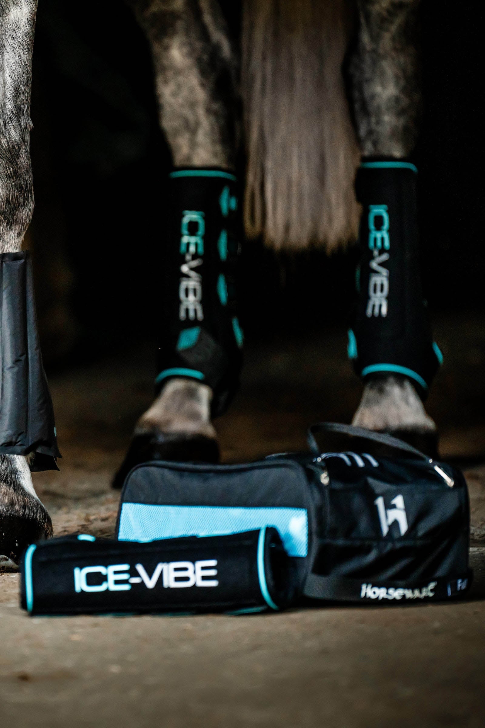 Horseware Ice-Vibe chladicí vibrační bandáže (pár) Leg & Hoof Protection