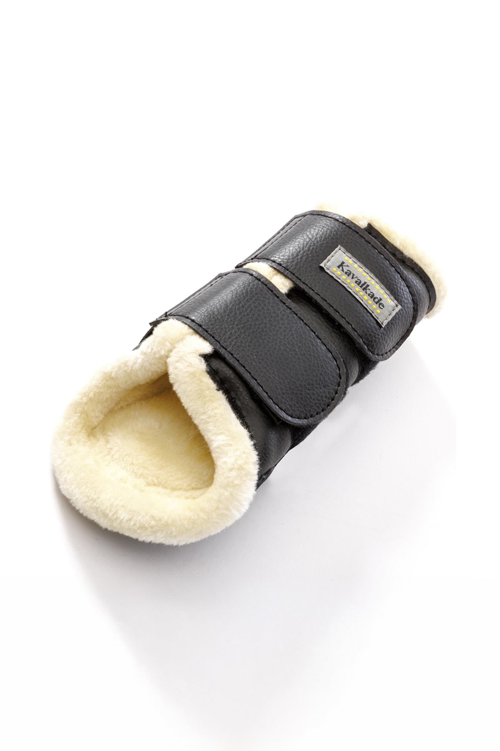 Kavalkade Anatomic Synthetic Leather Boots With Faux Fur Leg Protection & Hoof Protection for Horses