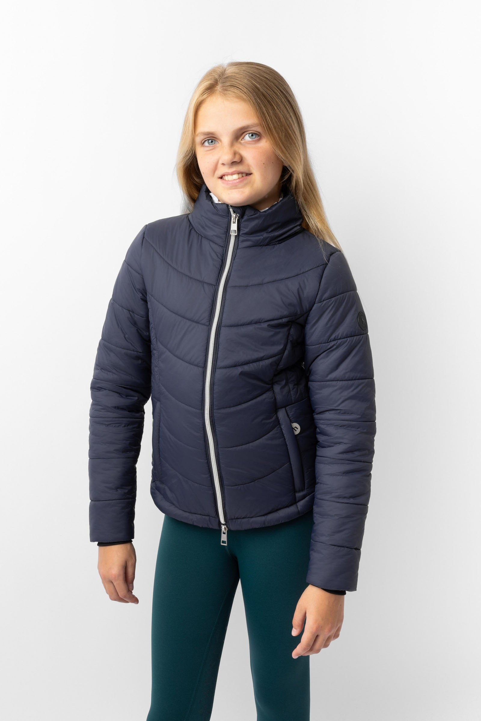 Horze Astrid JR Dětská polstrovaná jezdecká bunda Kids Apparel