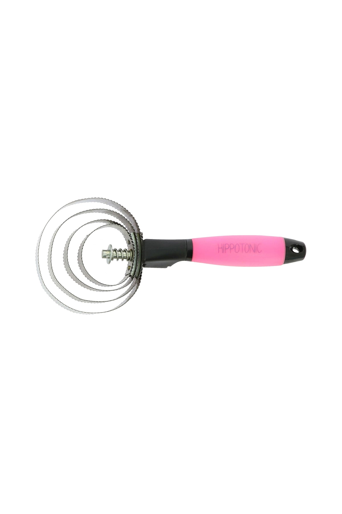 HIPPOTONIC Kovový kari hřeben s gelovou rukojetí Horse Grooming Tools