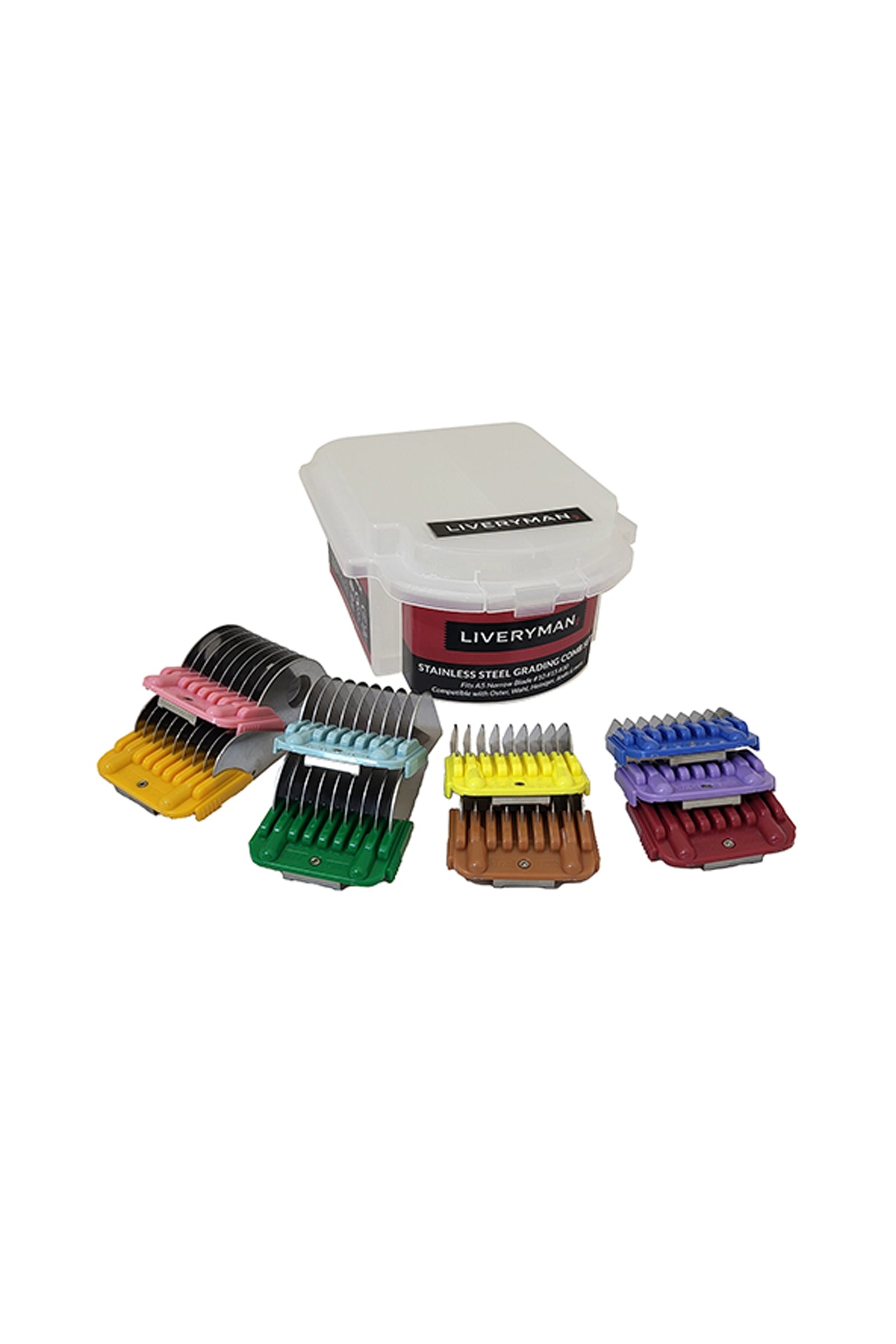Liveryman Grading Combs Set Horse Clipping & Trimming Tools