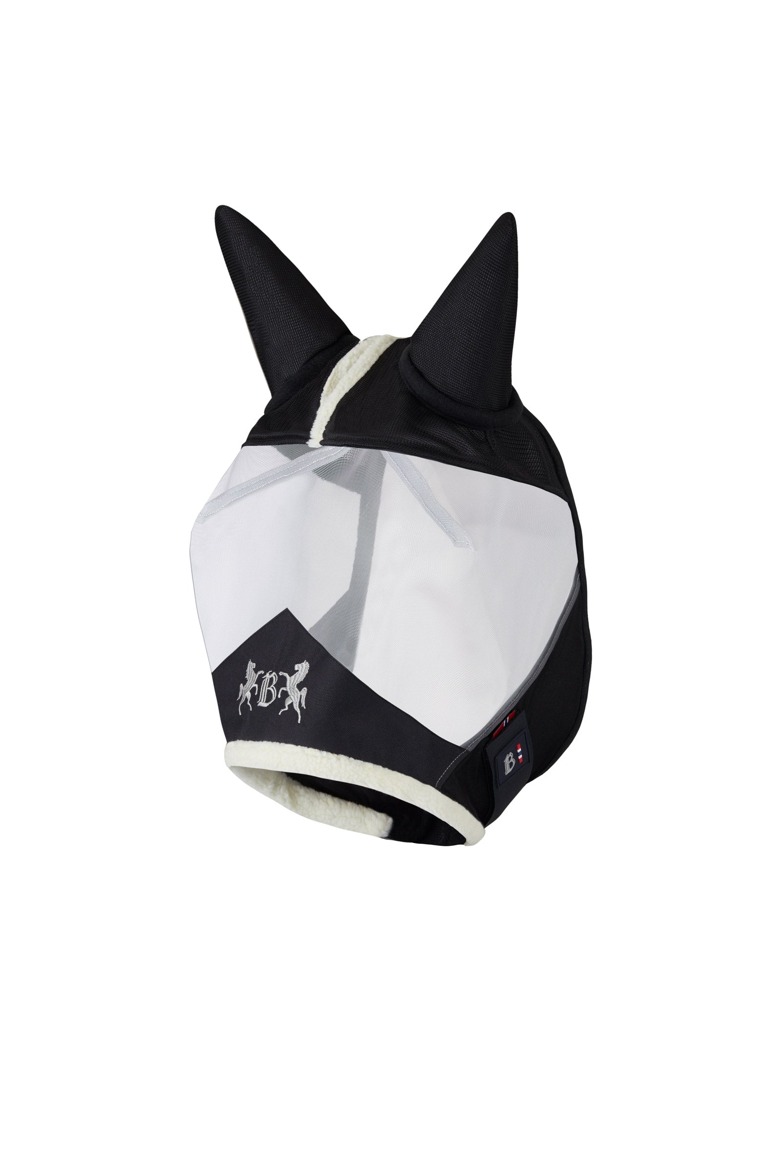 B Vertigo Maska proti hmyzu Deluxe s umělou kožešinou Antifly Protection for Horses