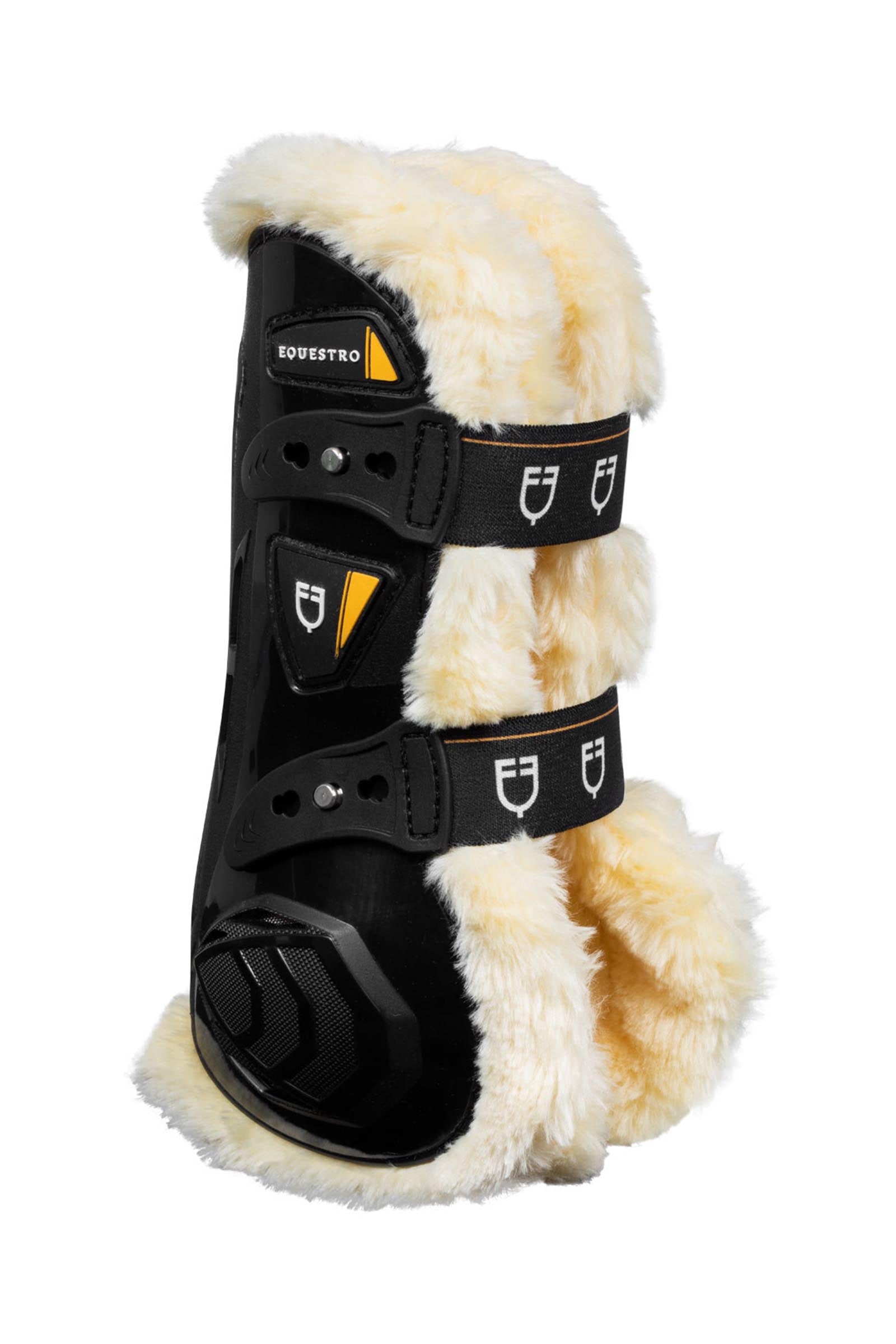 Equestro Synthetic Sheepskin Quick Release Tendon Boots Leg Protection & Hoof Protection for Horses