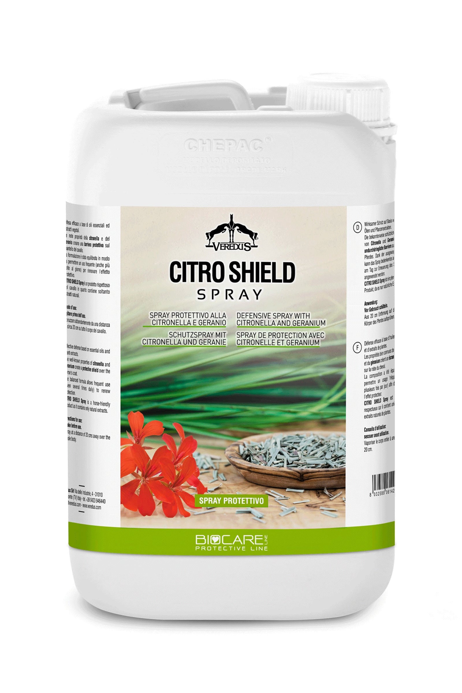 Veredus Citro Shield sprej proti hmyzu, 3000 ml Antifly Protection for Horses