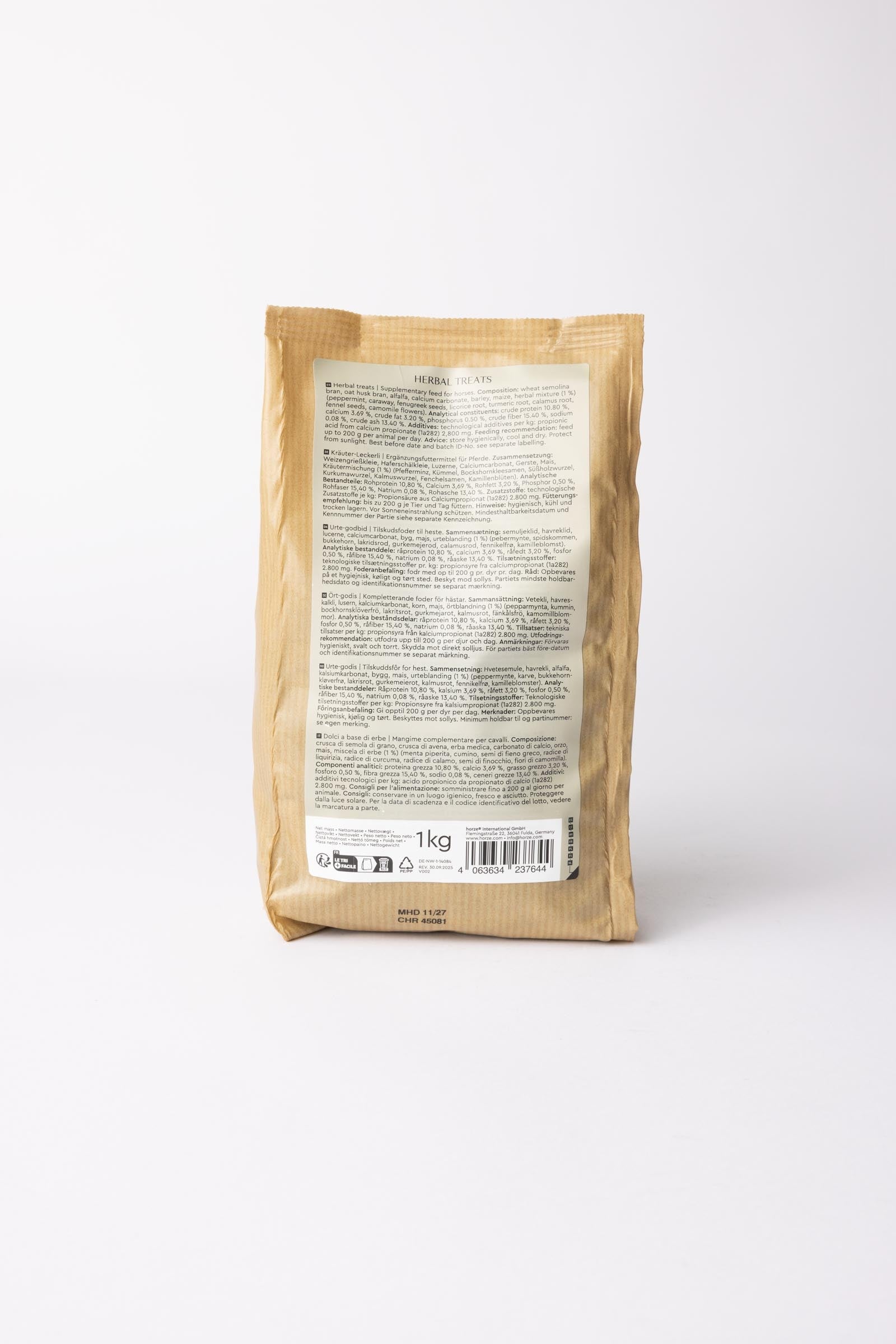 Horze Biscuits Herbs, Treats 1kg Horse Feed & Nutrition