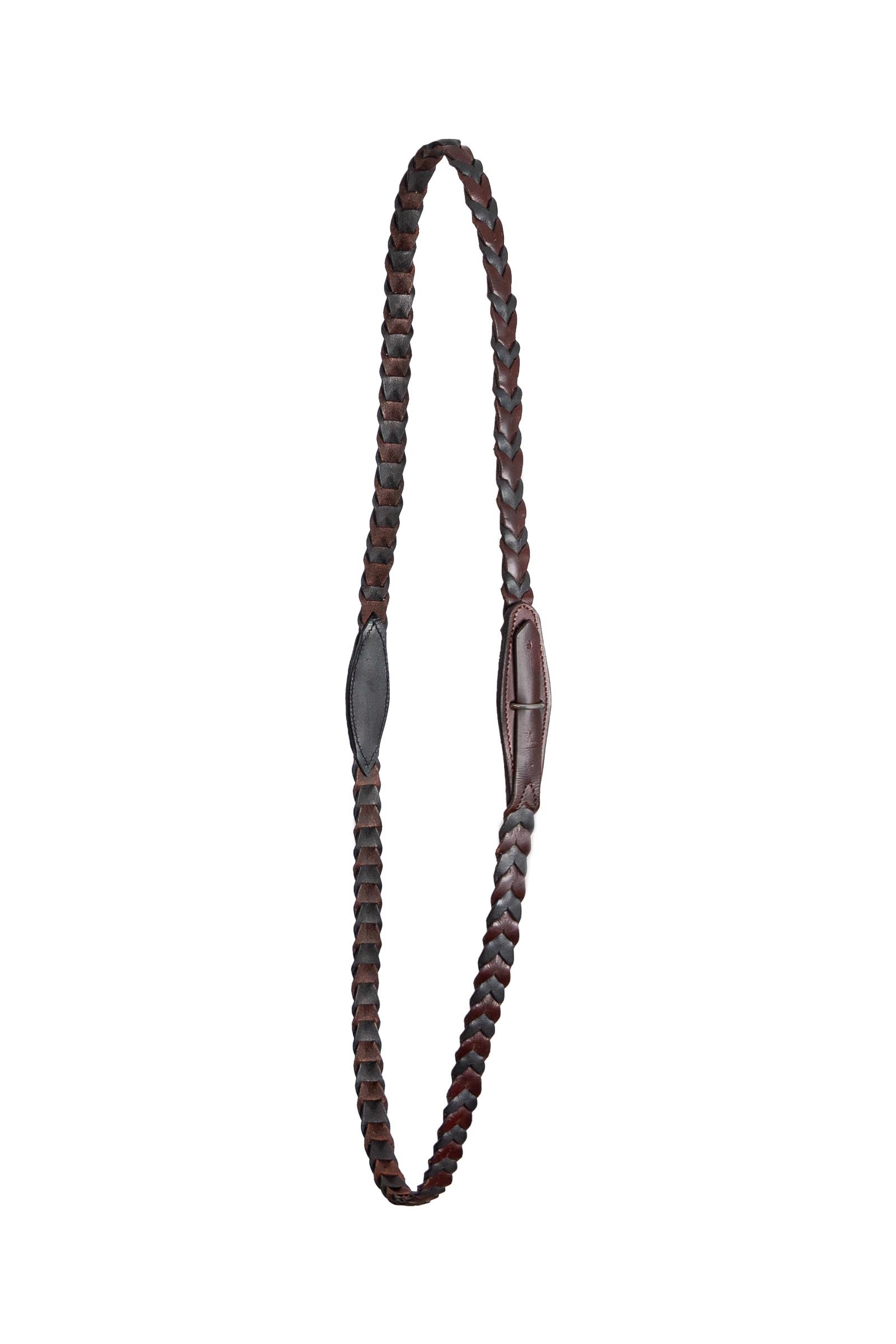 F.R.A. Freedom Riding Articles Zoë pletený kožený krční řemen (Systém 1) Bridles & Reins
