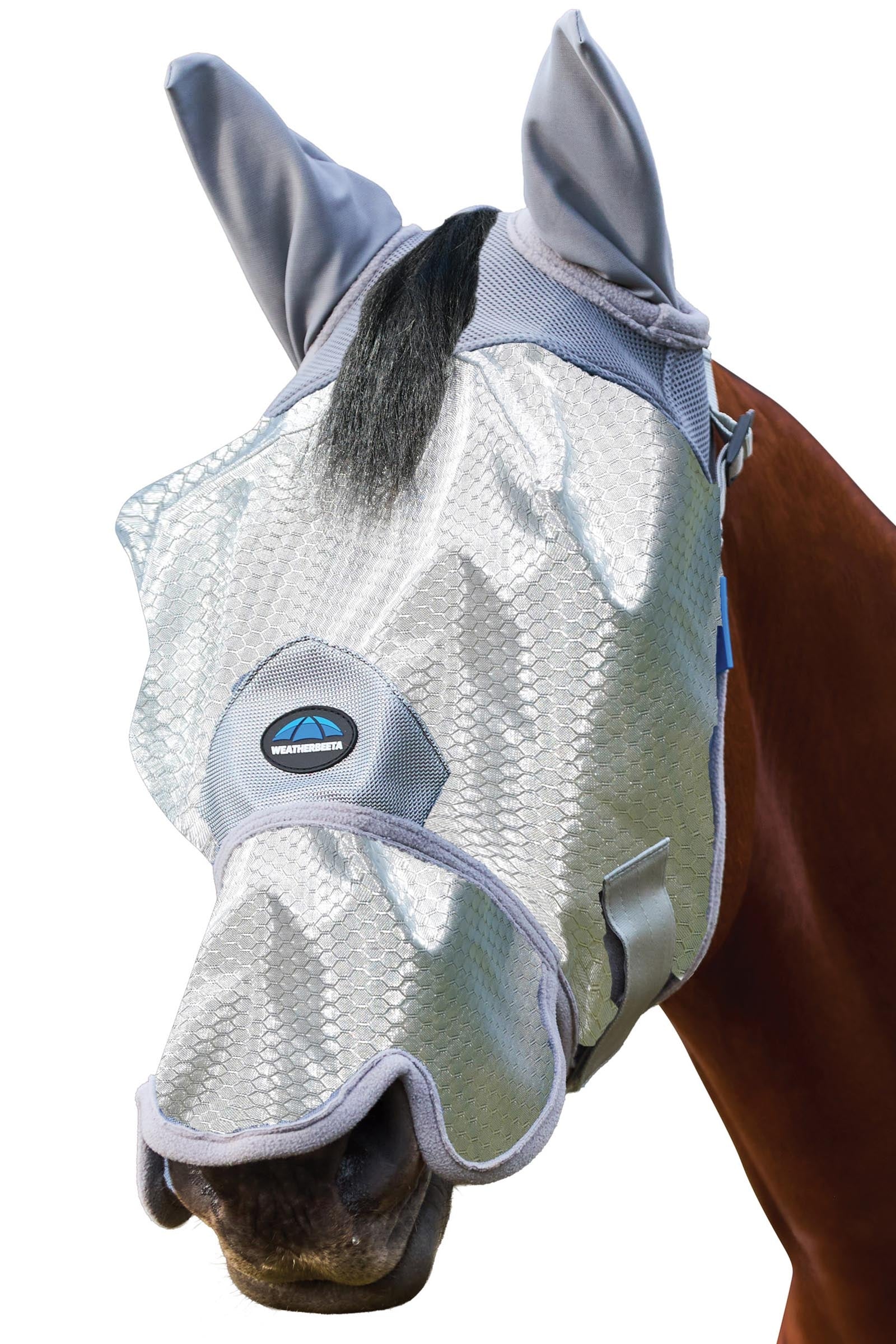 Weatherbeeta Comfitec Hexi Shield Fliegenmaske s ušima a nosem Antifly Protection for Horses