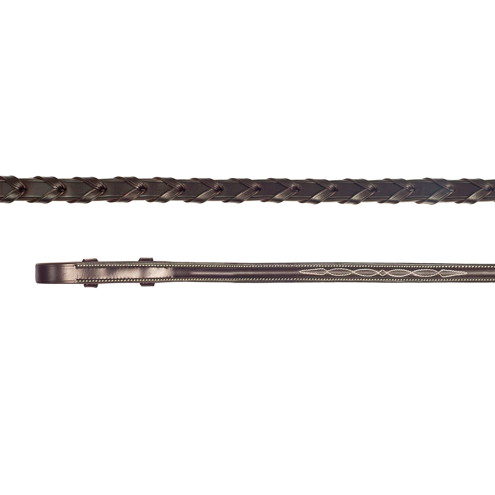 Schockemöhle Sports Hunter Laced Fancy Reins, Hunter Reins,Hook&Stud Bridles & Reins