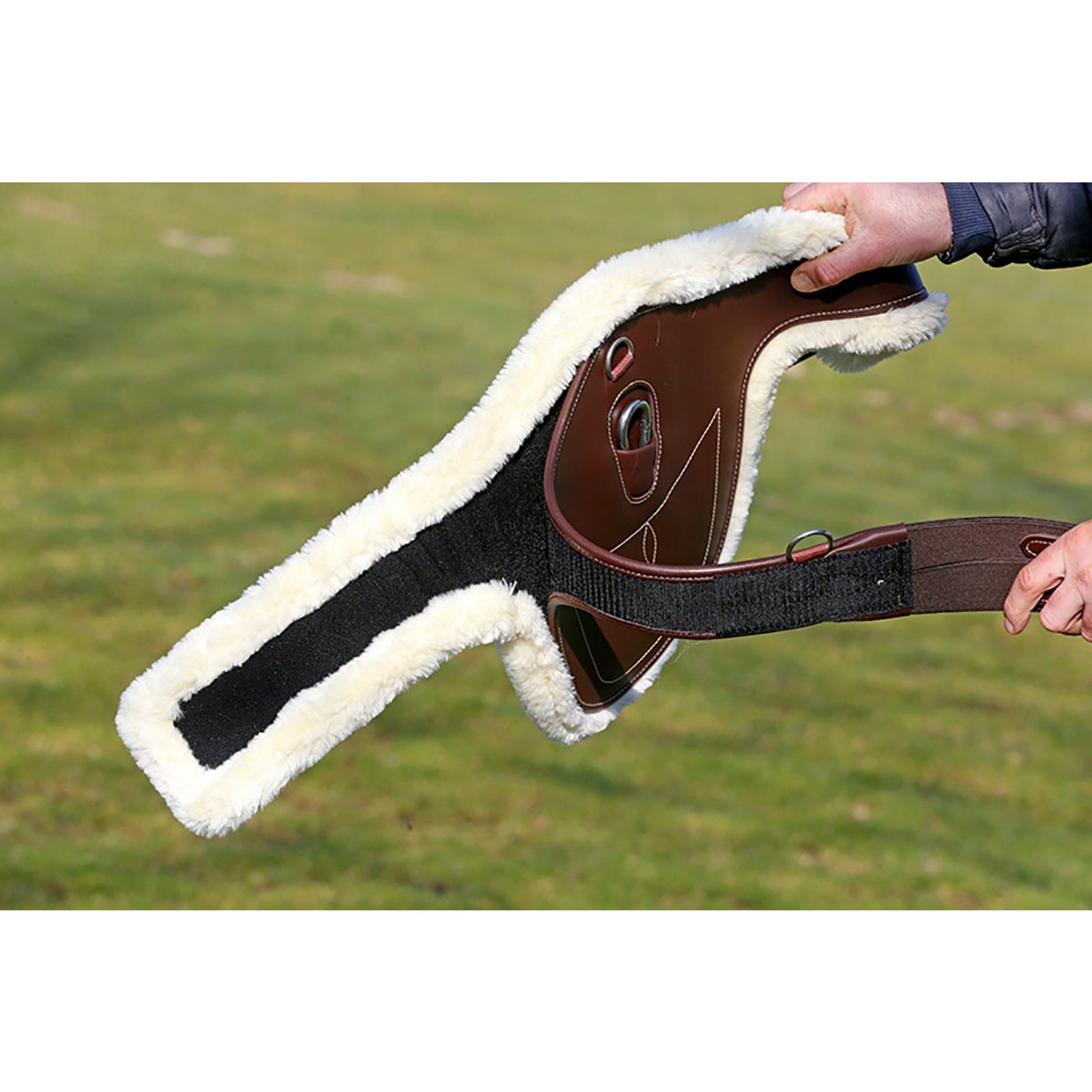 Kentucky Horsewear Sheepskin Stud Girth Cover Saddles, Girths & Stirrups