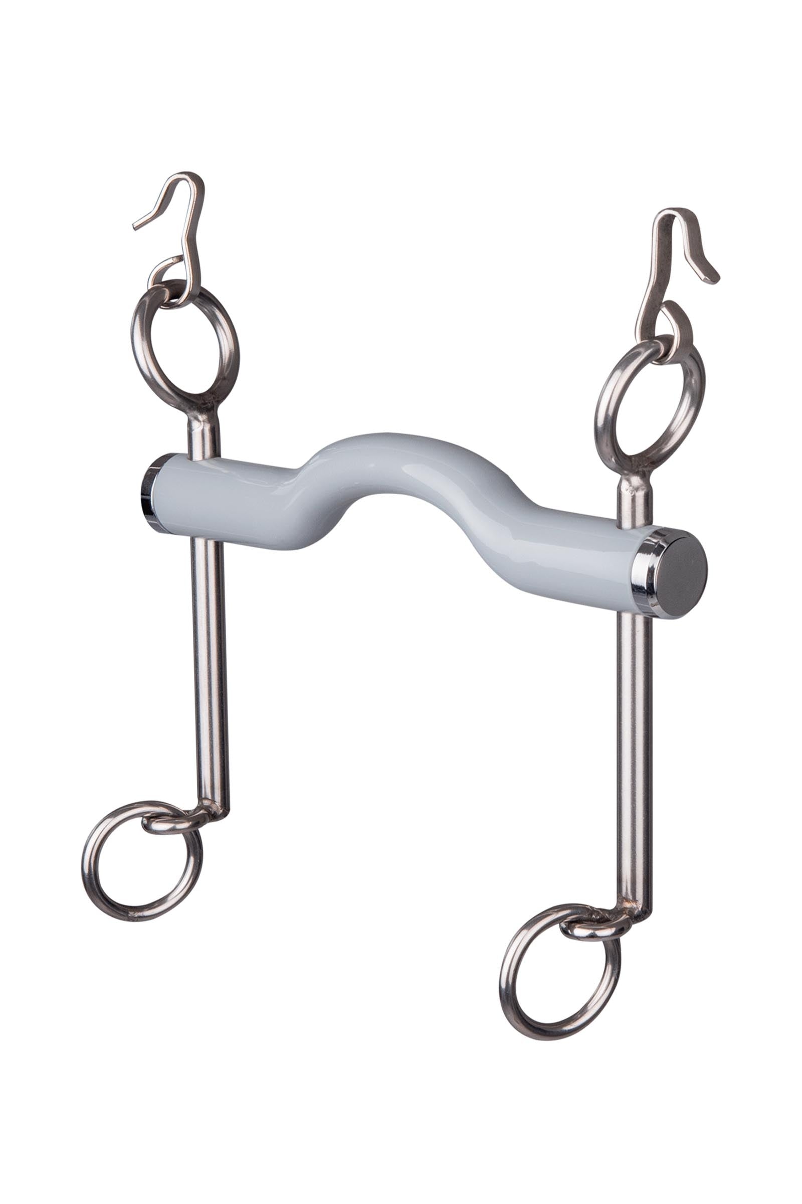 Beris Dressage Curb Bit, Tongue Port Snaffle, Long, Hard Horse Bits