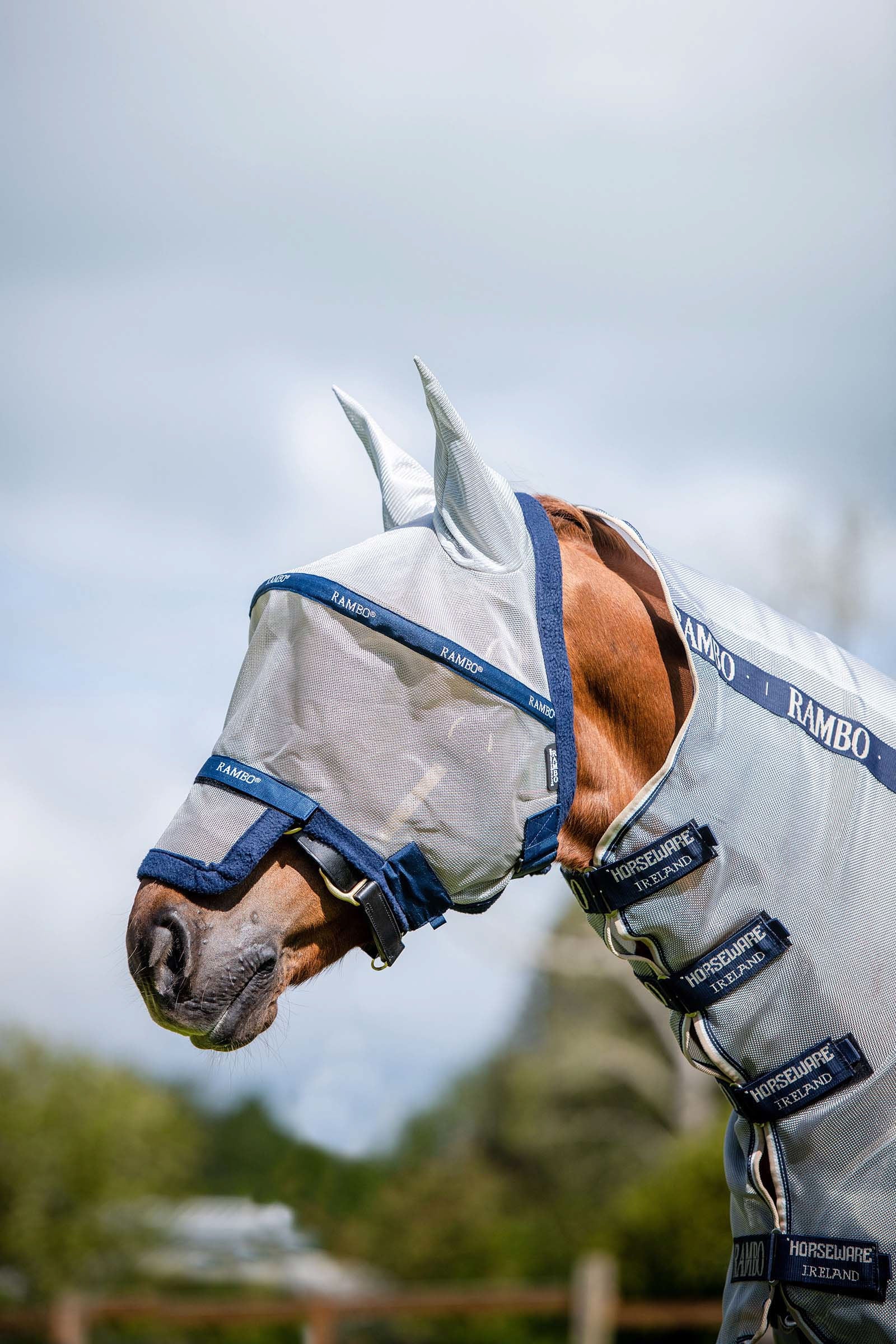 Horseware Rambo Plus maska proti mouchám Antifly Protection for Horses