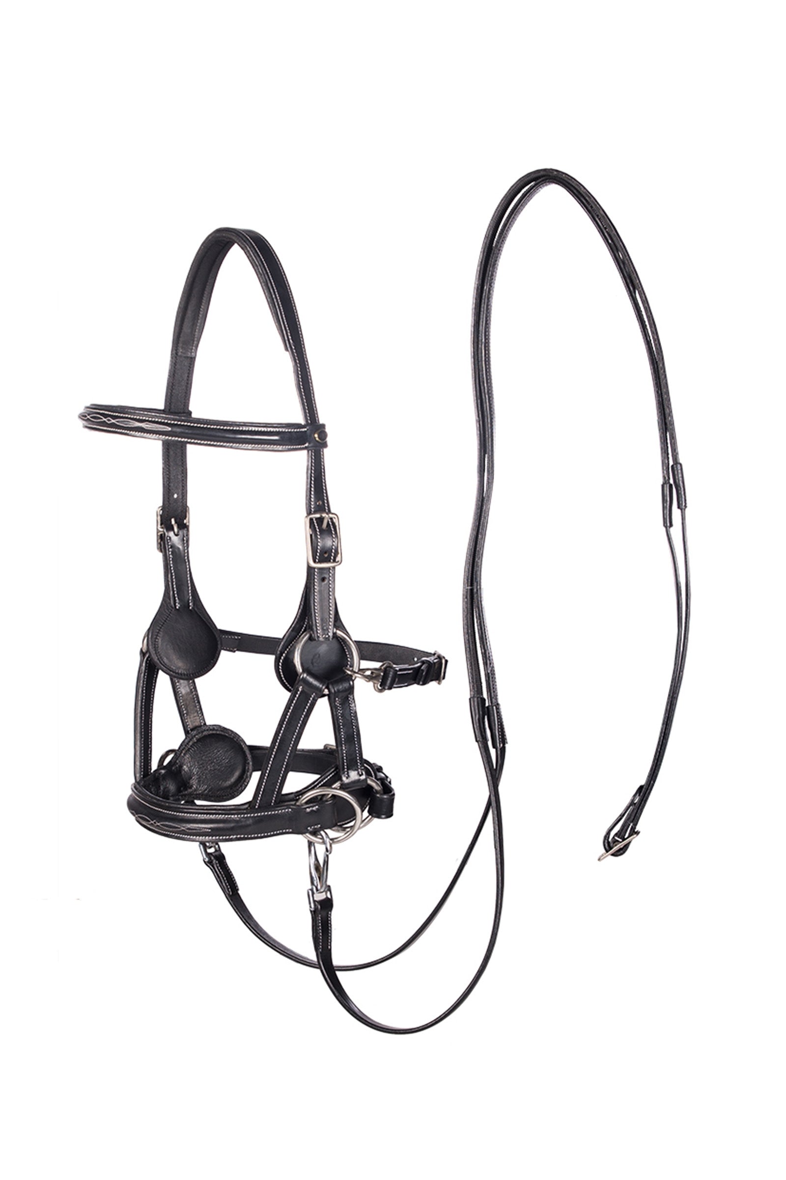 F.R.A. Freedom Riding Articles Flandy sidepull (Systém 3) z anglické kůže Bridles & Reins