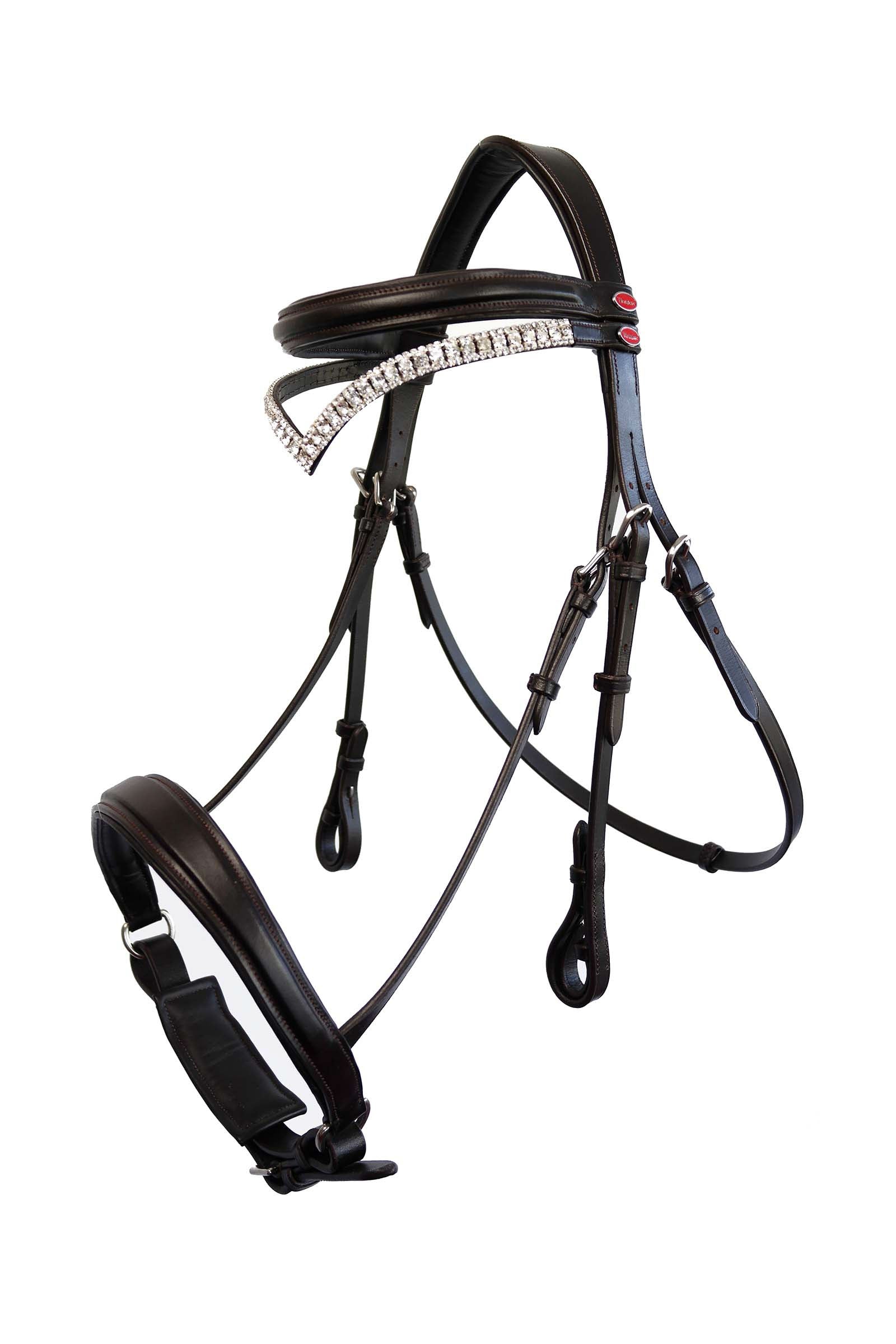 John Whitaker Lynton Snaffle Bridle with Spare Browband Bridles & Reins