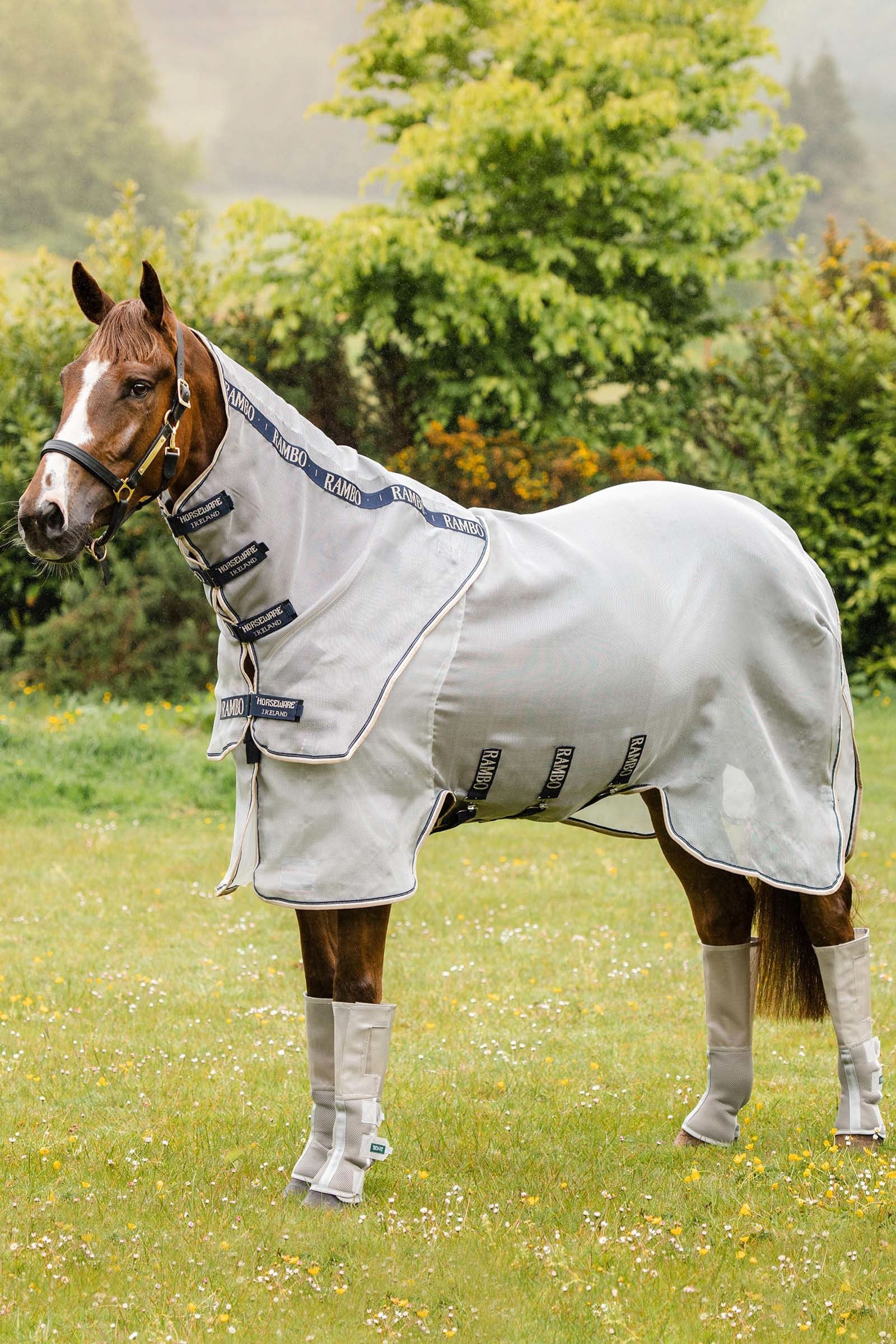 Horseware Rambo Protector síťovaná deka proti mouchám s odnímatelným krkem Horse Rugs