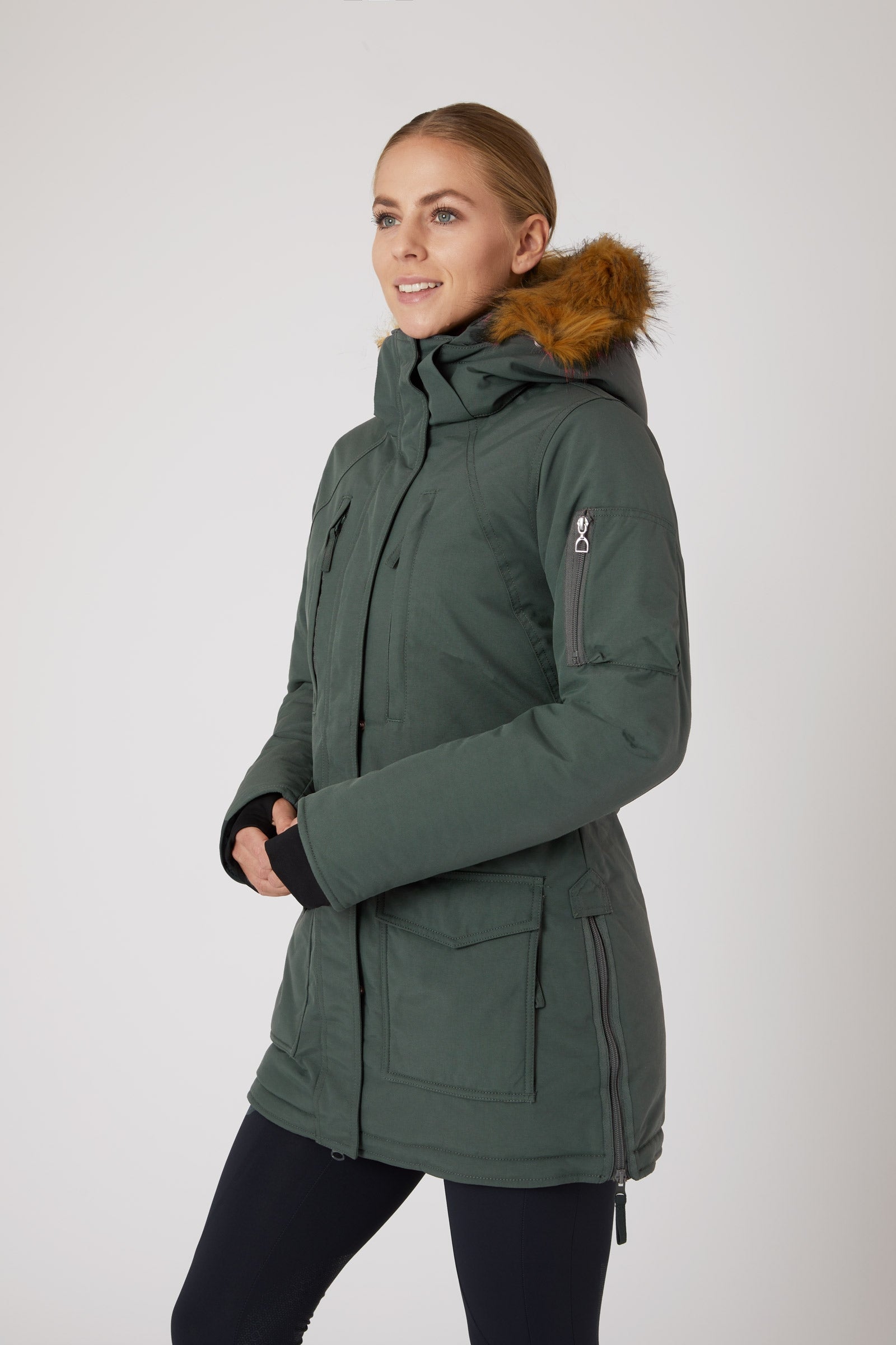 Horze Dámská dlouhá bunda Parka Brooke Women’s Riding Clothing