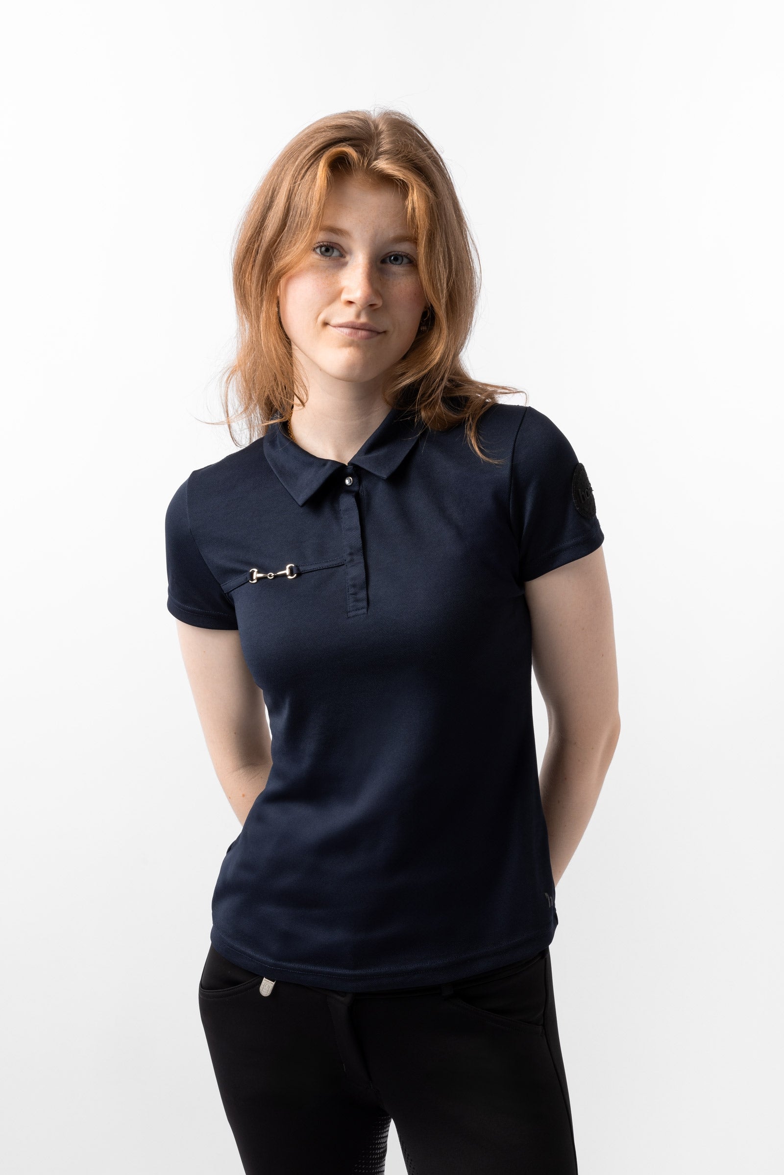 Horze Denise Women's Functional Short Sleeve Polo Shirt Women’s Riding Clothing