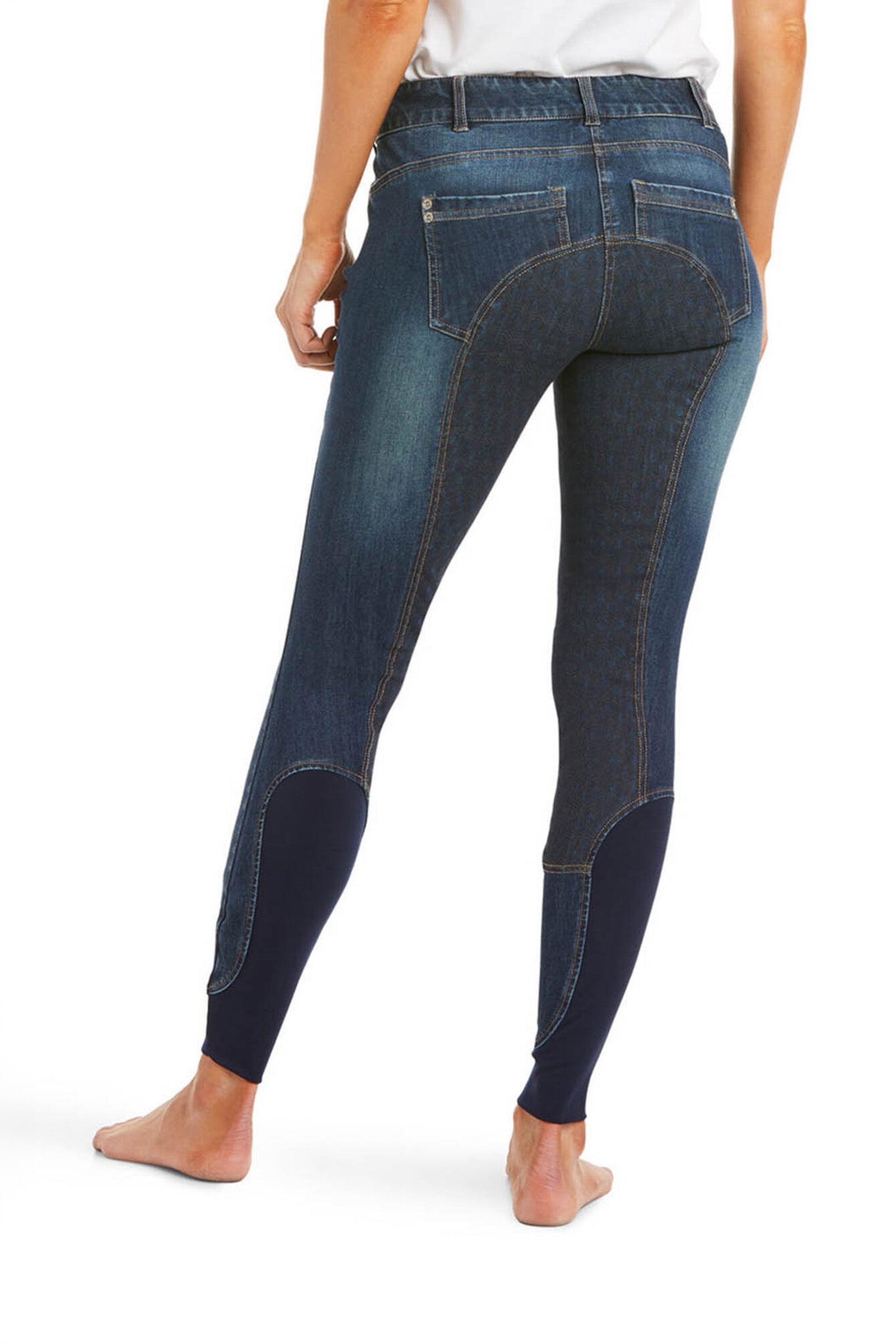 Ariat Halo Denim dámské jezdecké kalhoty s plným sedem Womens Breeches