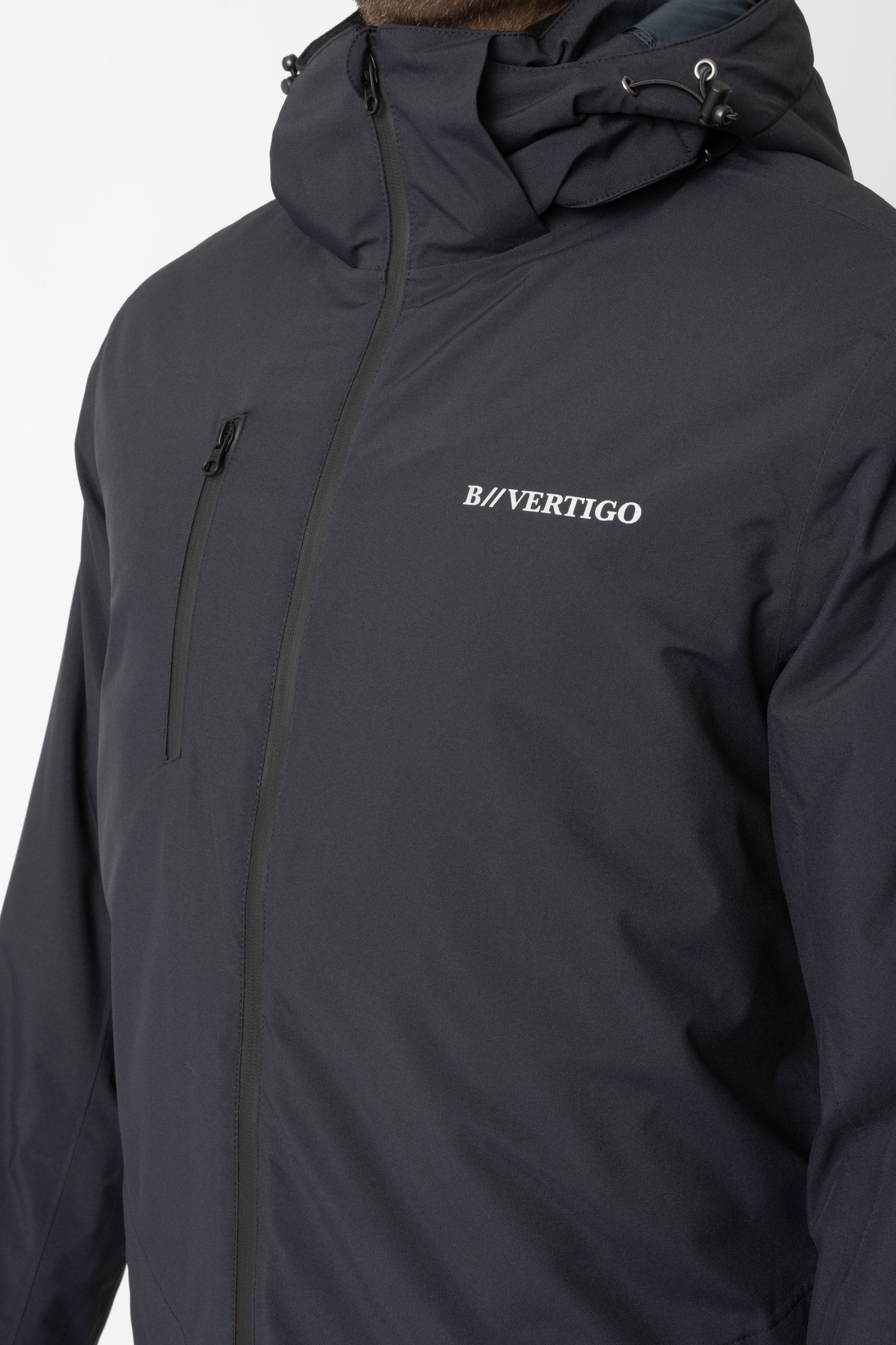 B Vertigo Milo Men's Waterproof Parka Riding Jacket Mens Riding Clothing
