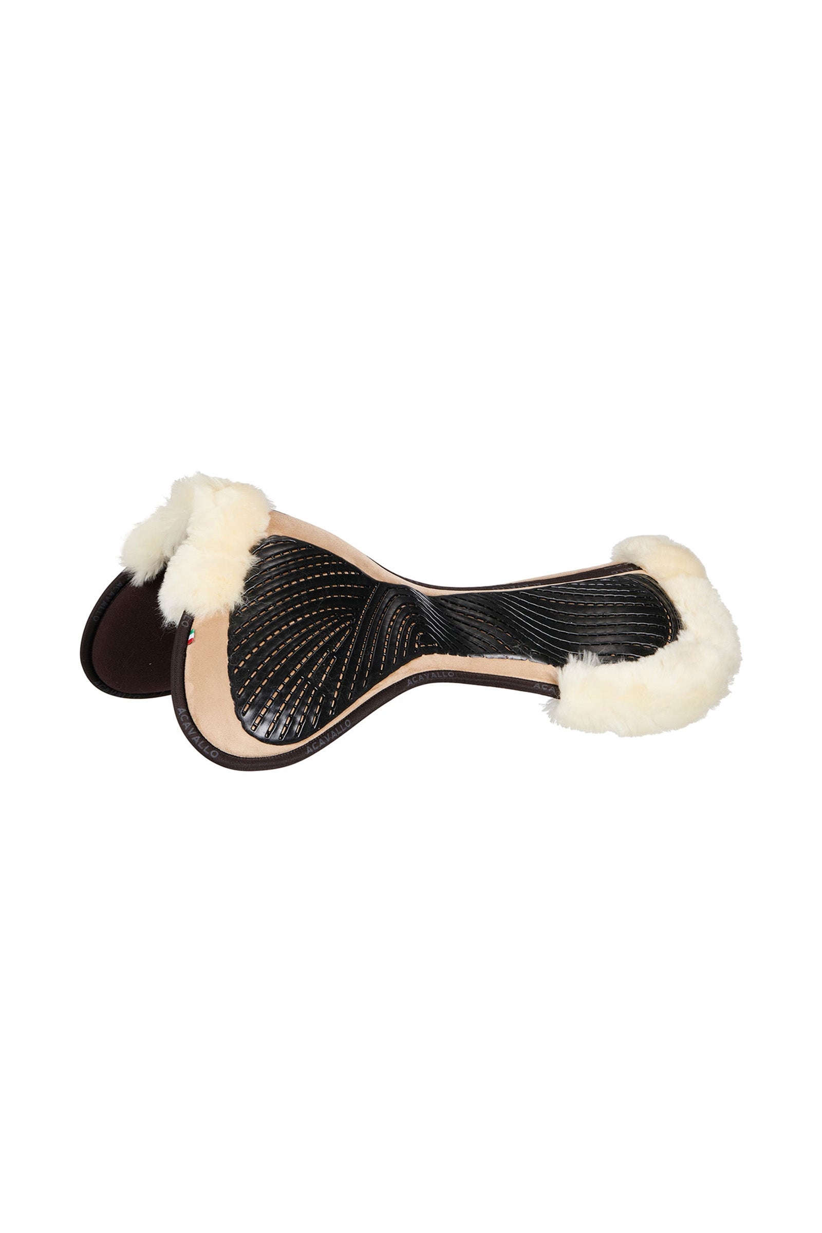 Acavallo Close Contact Gel & Memory Foam Half Pad with Sheepskin Saddle Pads