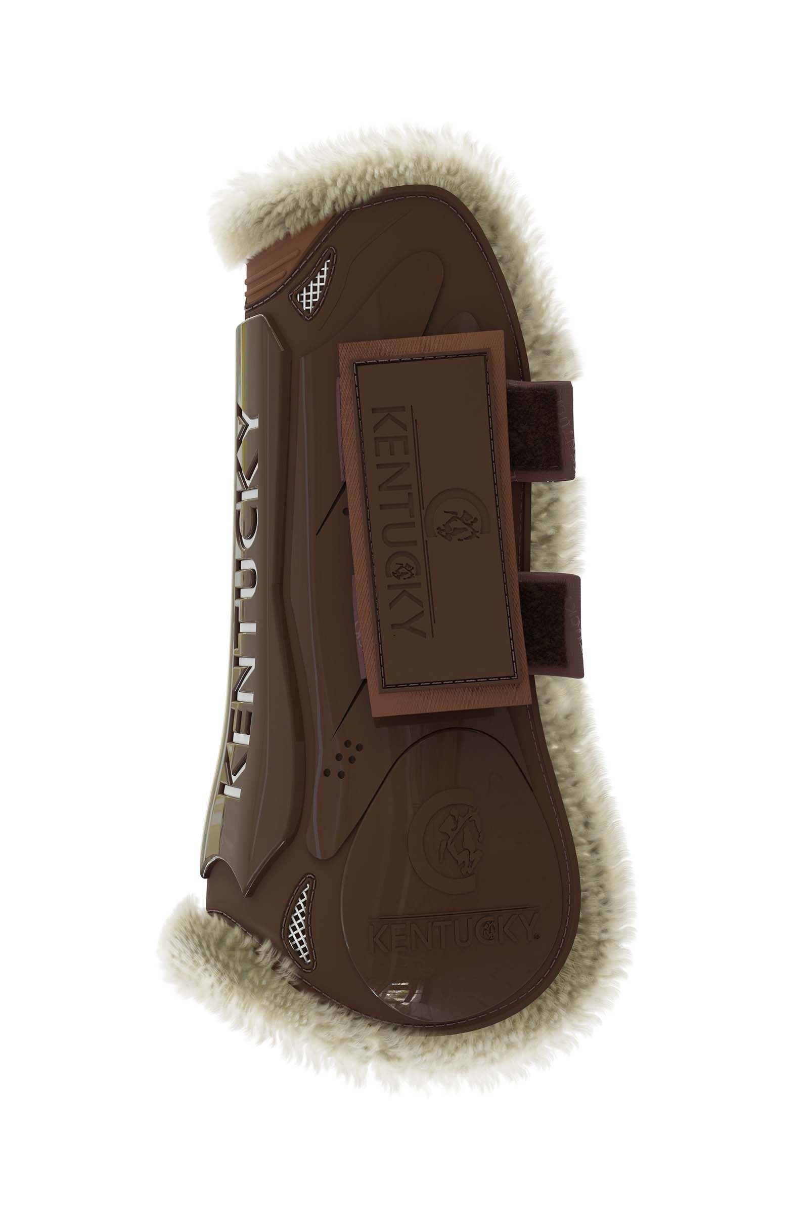 Kentucky Horsewear Vegan Sheepskin Tendon Boots Hook and Loop Fastener Leg Protection & Hoof Protection for Horses