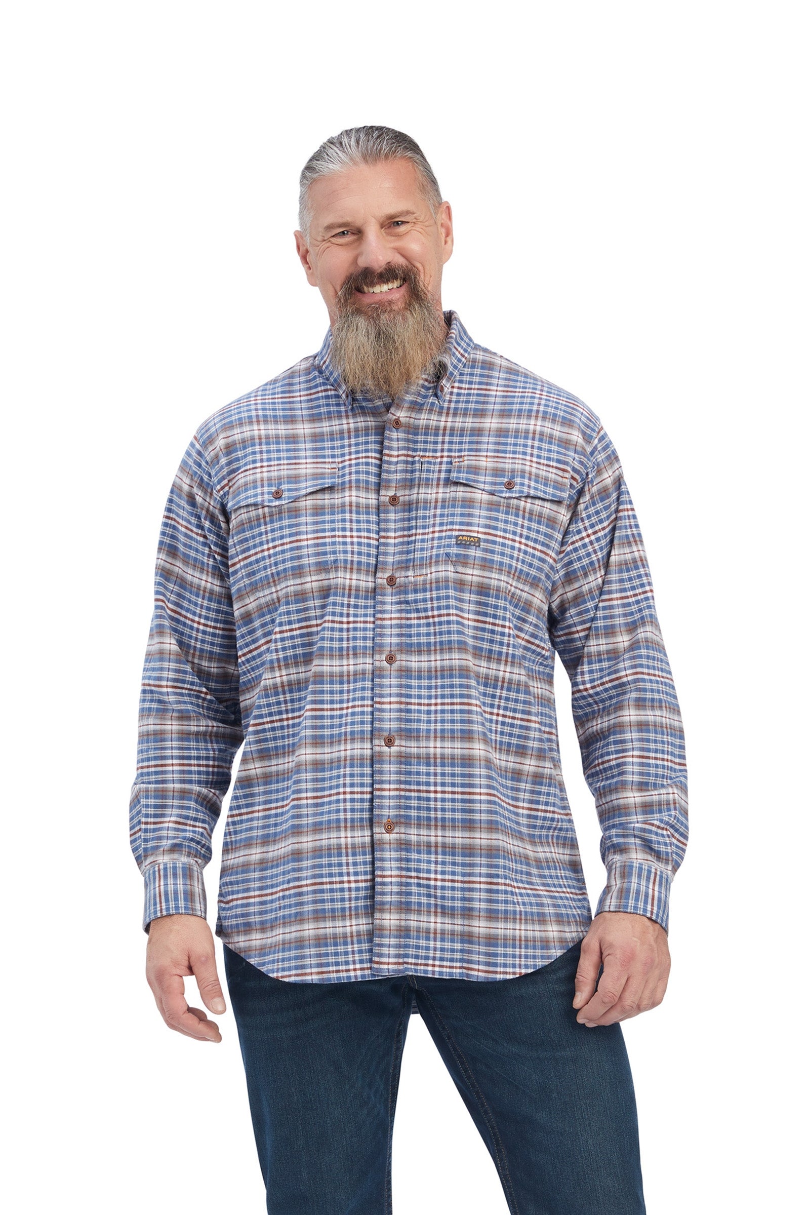 Ariat Rebar flanelová pracovní košile DuraStretch Mens Riding Clothing