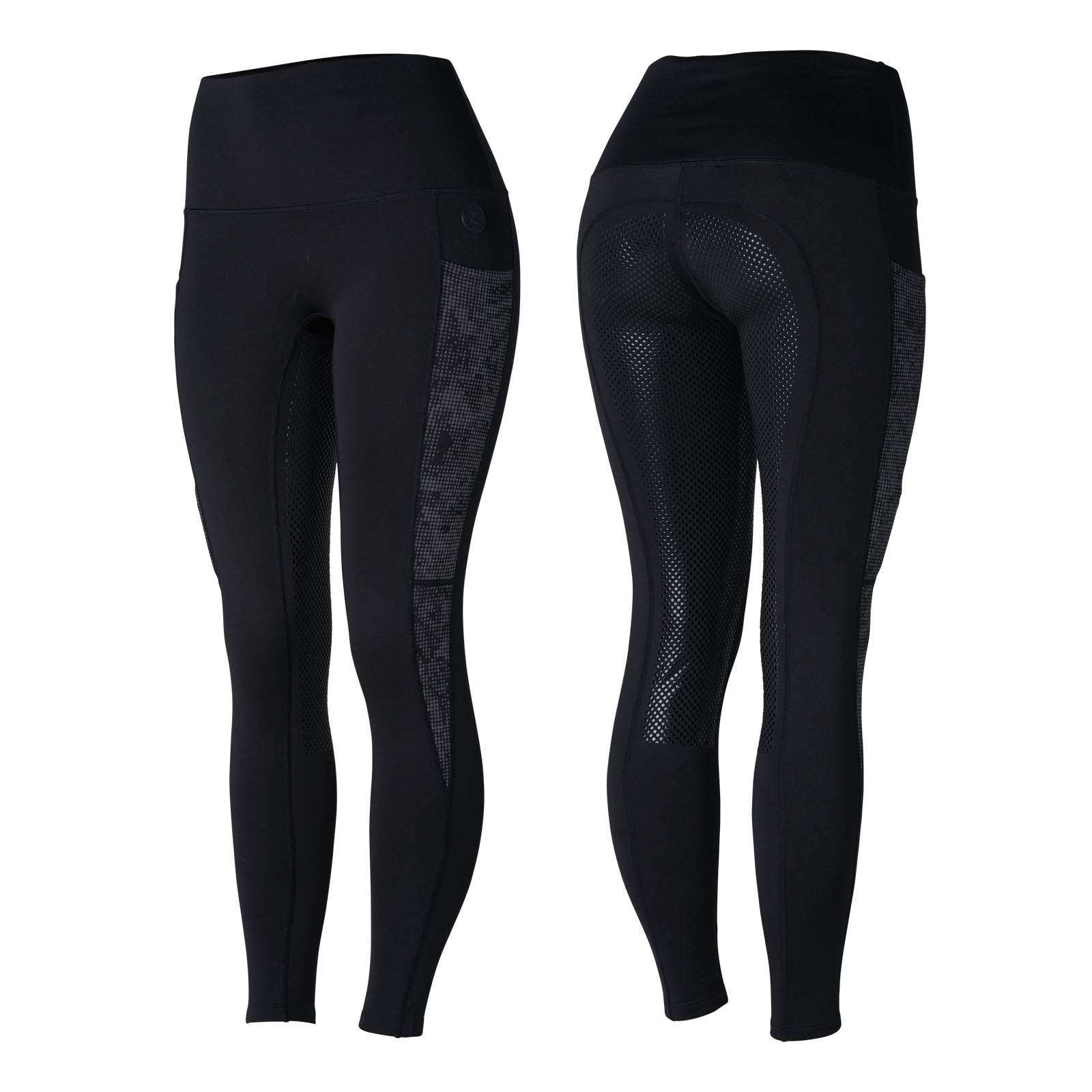 Horze Ramona Women's Reflective High Waist Tights with Fleece Womens Breeches