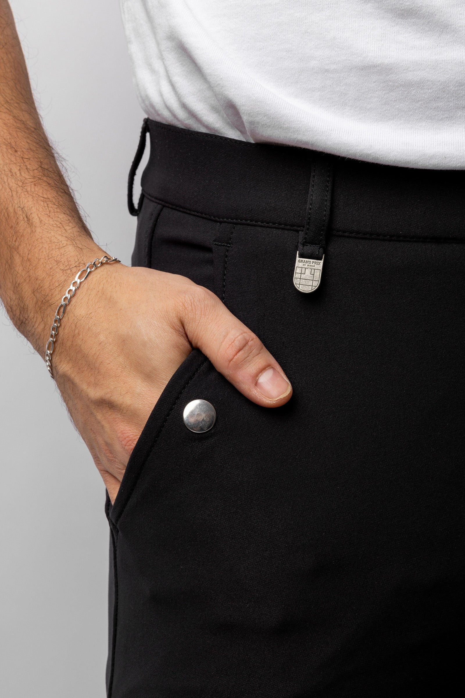 Horze Grand Prix Men's Silicone Knee Patch Breeches UPF 50+ Mens Riding Clothing