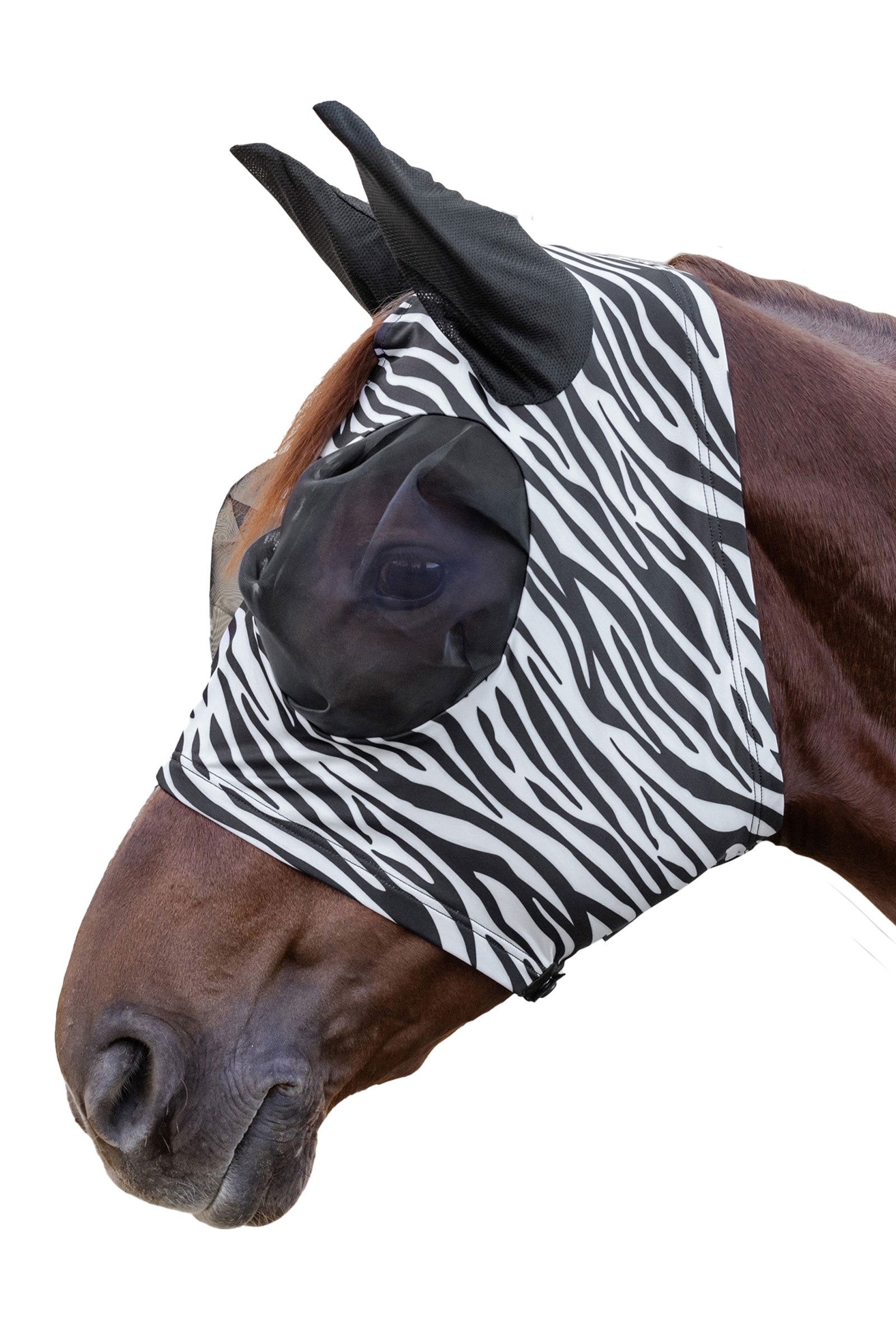 Waldhausen Puck Zebra maska proti hmyzu Antifly Protection for Horses