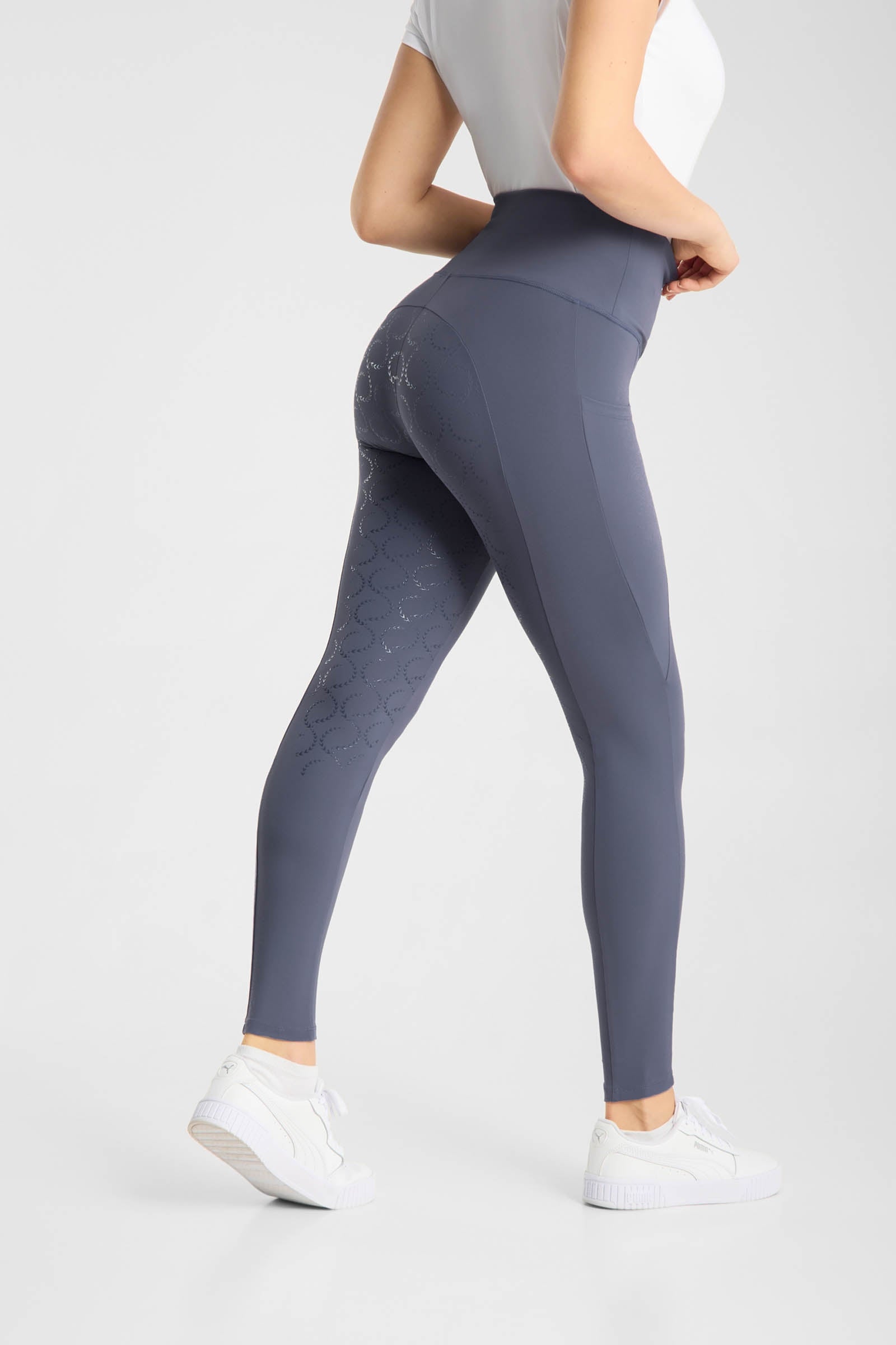 Horze Gillian Dámské celosedové kompresní punčochy Womens Breeches