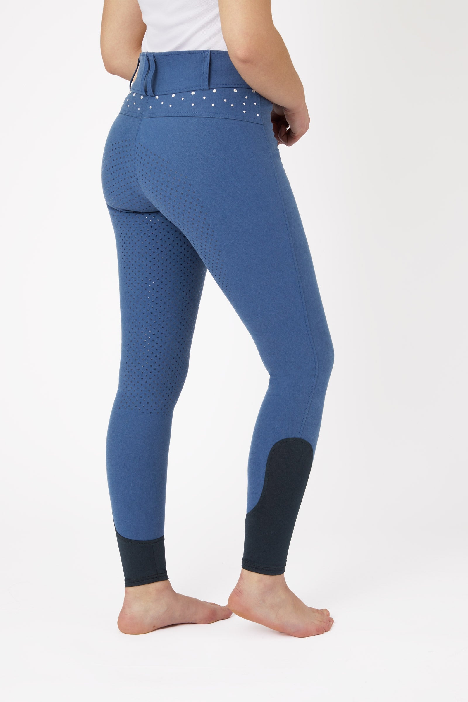 Horze Dámské kalhotky s vysokým pasem a s křišťály Womens Breeches