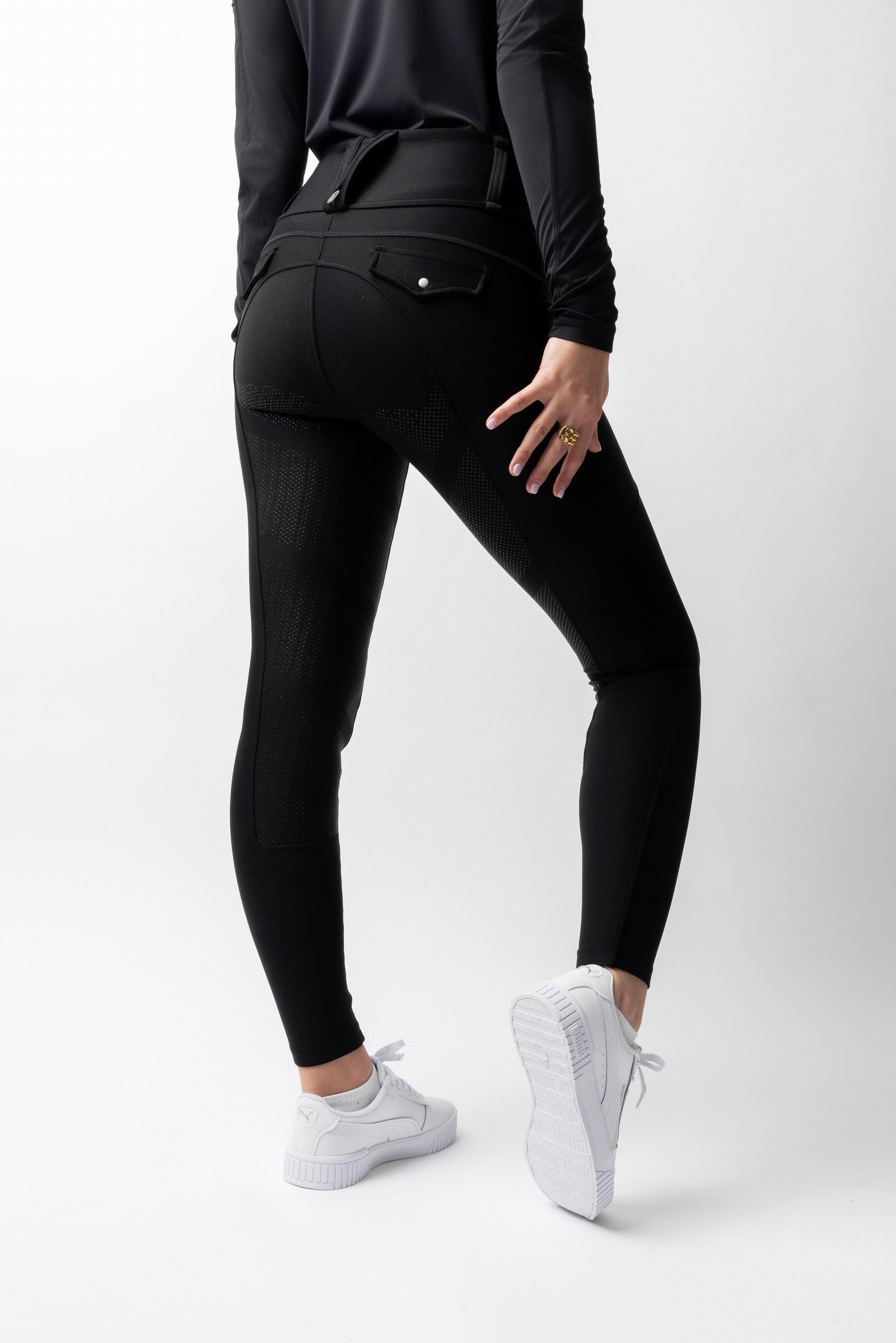 B Vertigo Chiara Jezdecké rajtky s plným sedlem s kompresí a hybridním designem Womens Breeches