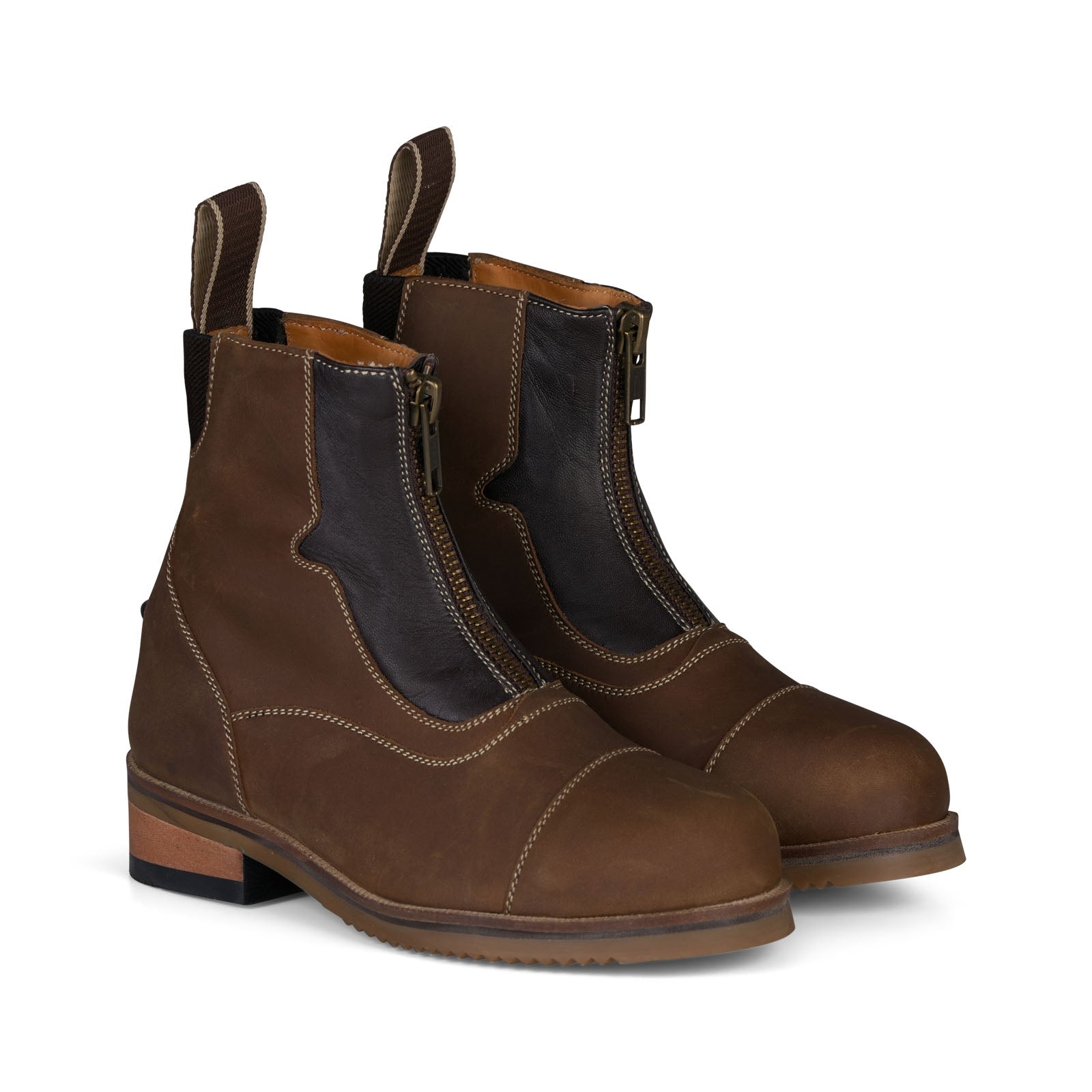 Horze Seville Kids Jodhpur Boots with Front Zip Riding Boots & Riding Shoes